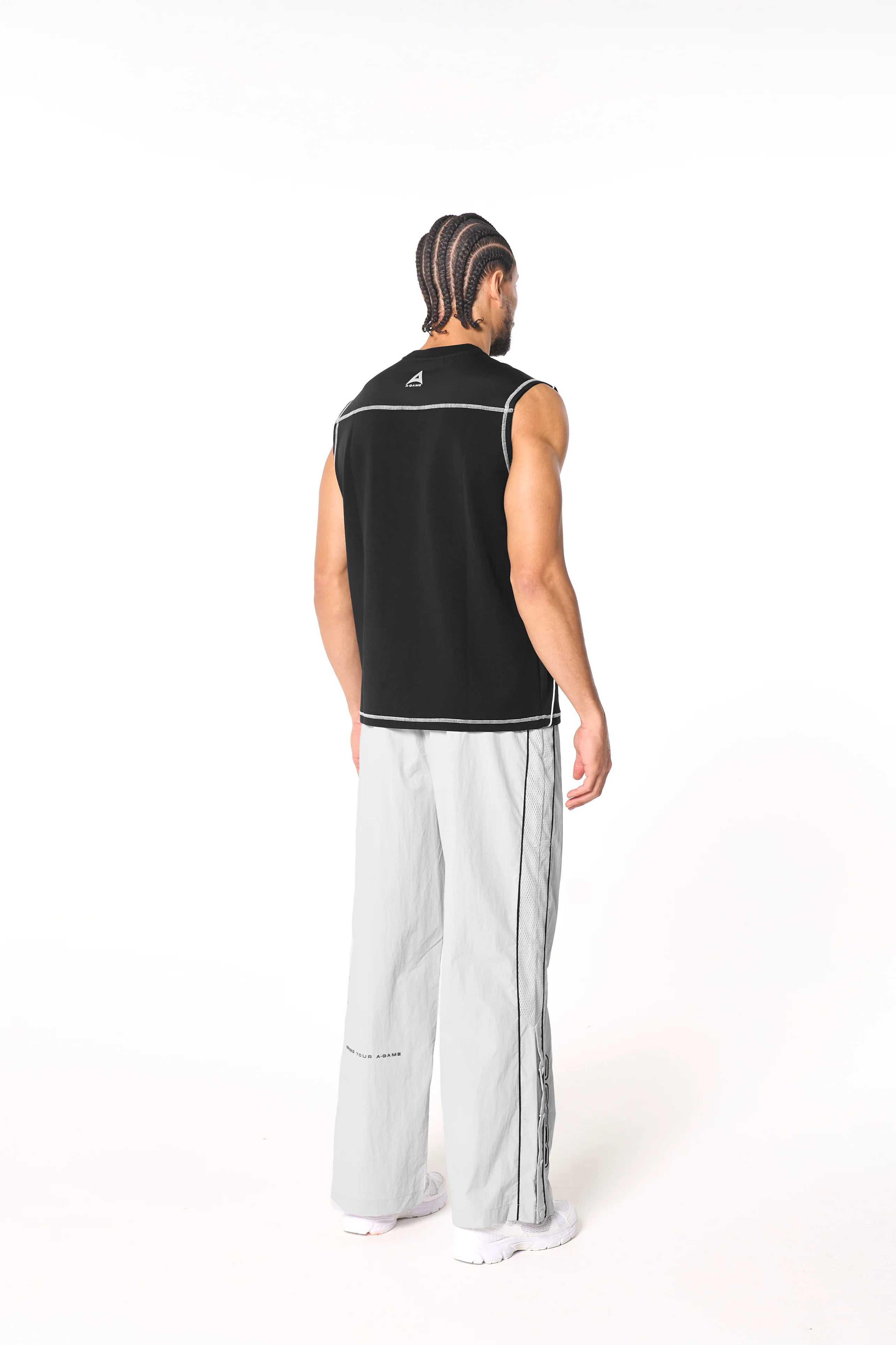 Men's Seam Detail Tech T-Shirt - Black - Image 6