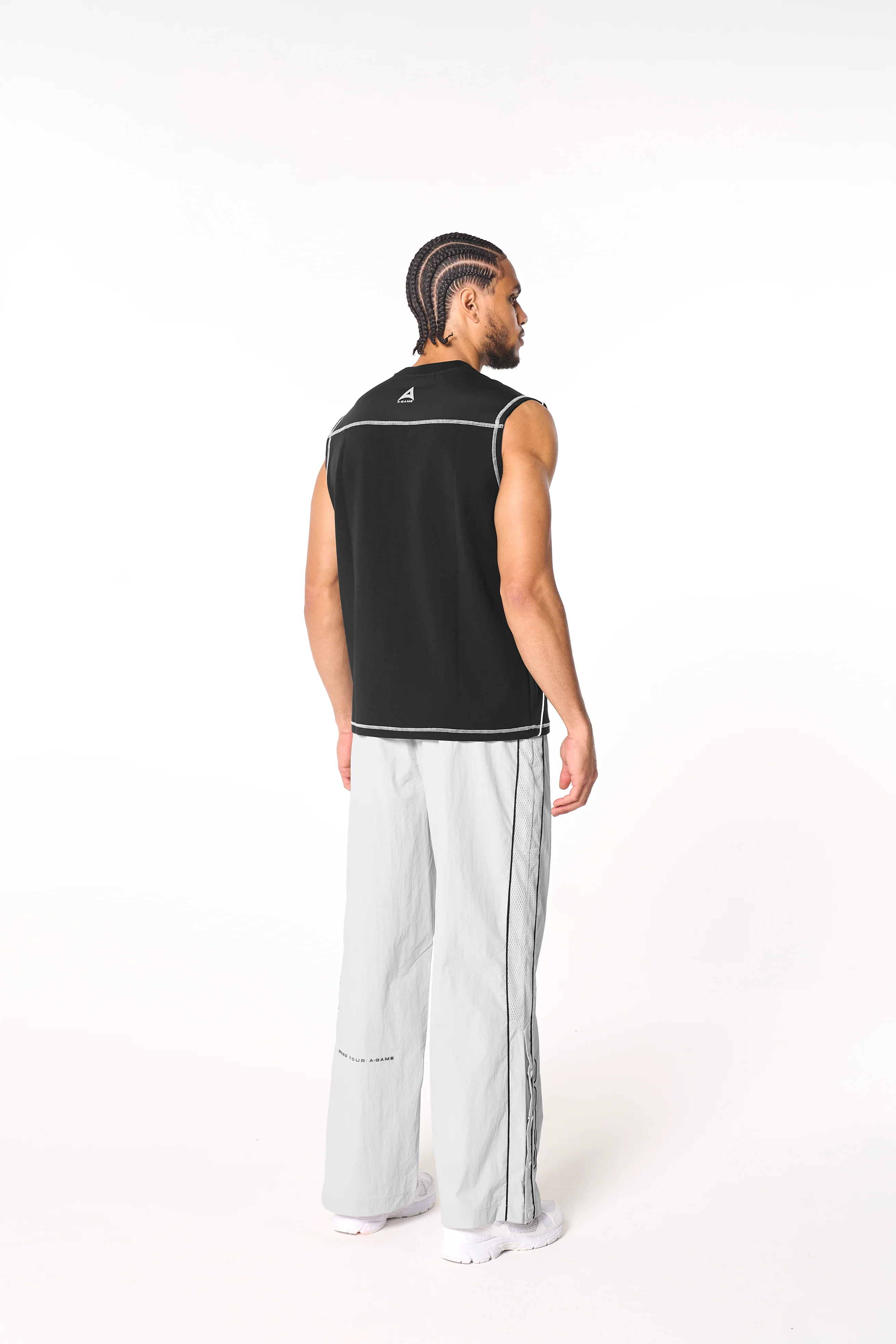 Men's Seam Detail Tech T-Shirt - Black - Image 7
