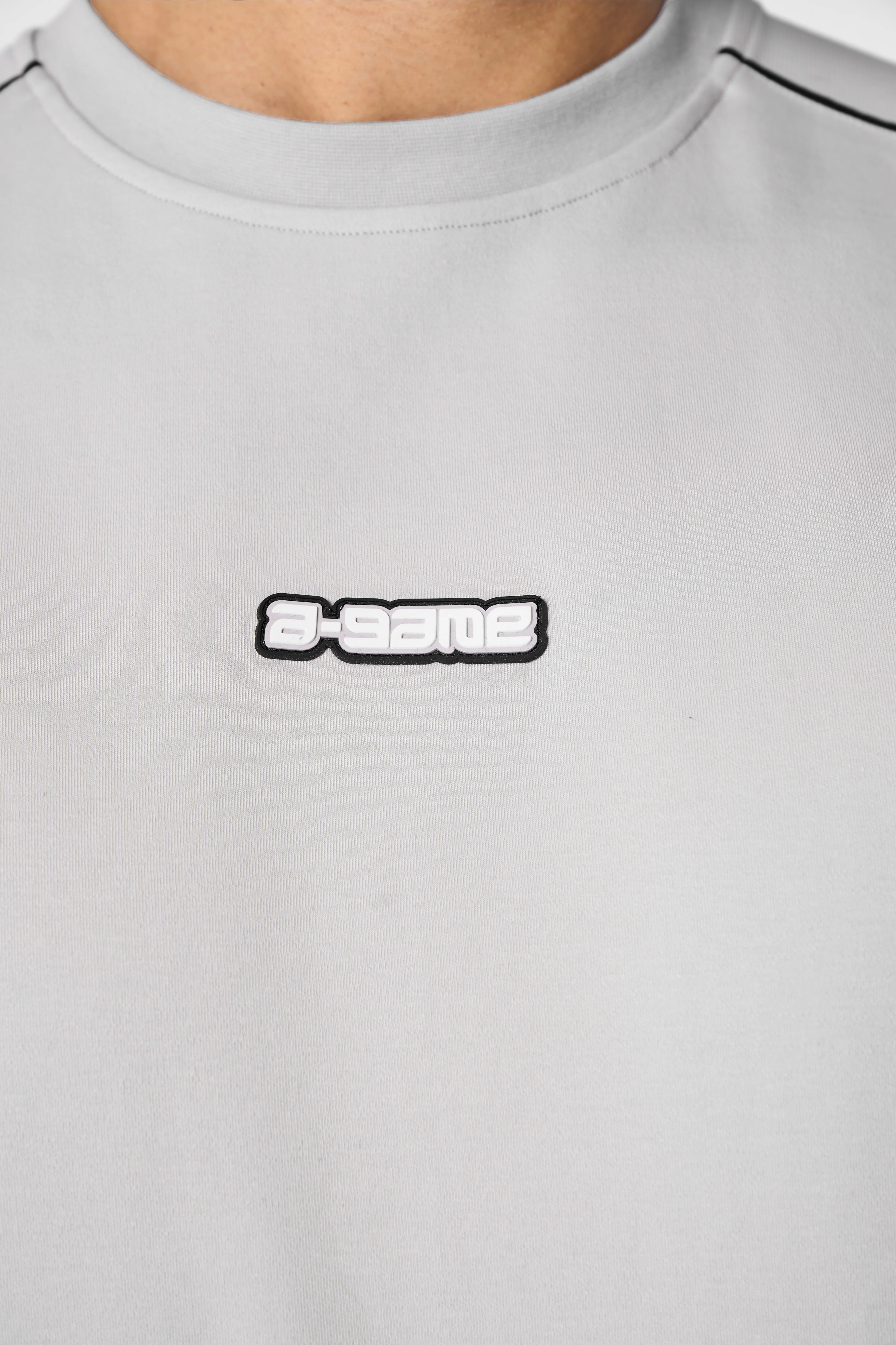 Men's Seam Detail Tech T-Shirt - Grey - Image 2