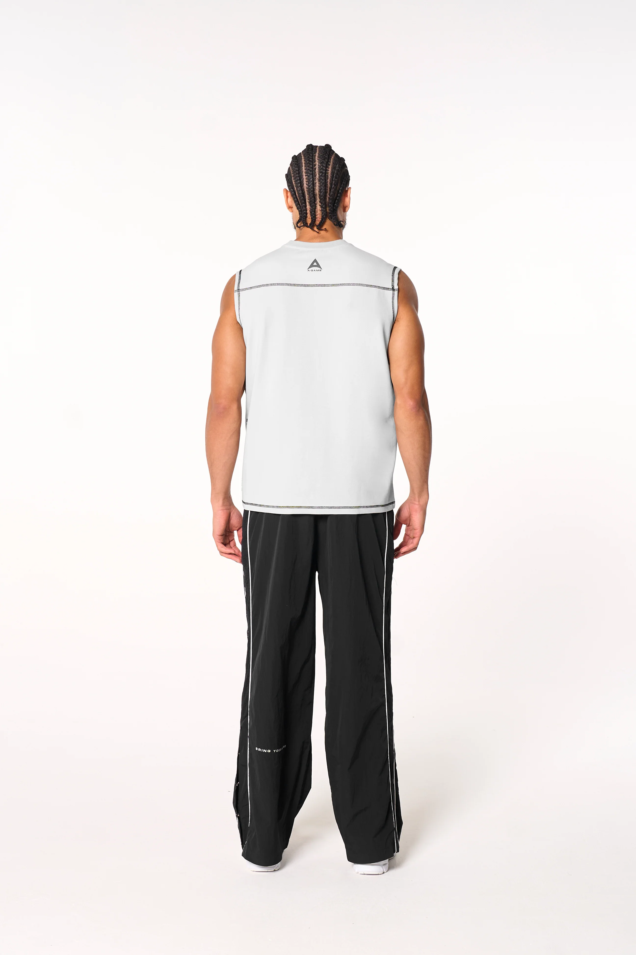 Men's Seam Detail Tech T-Shirt - Grey - Image 7
