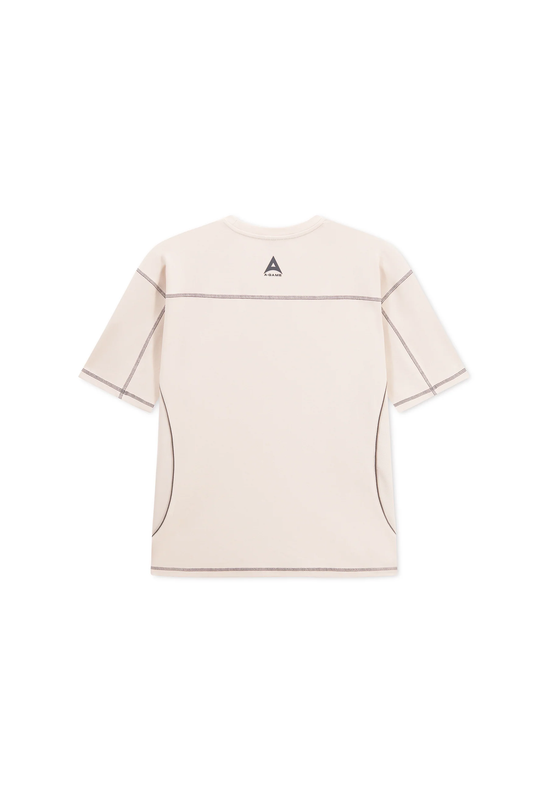 Men's Seam Detail Tech T-Shirt - Beige - Image 9