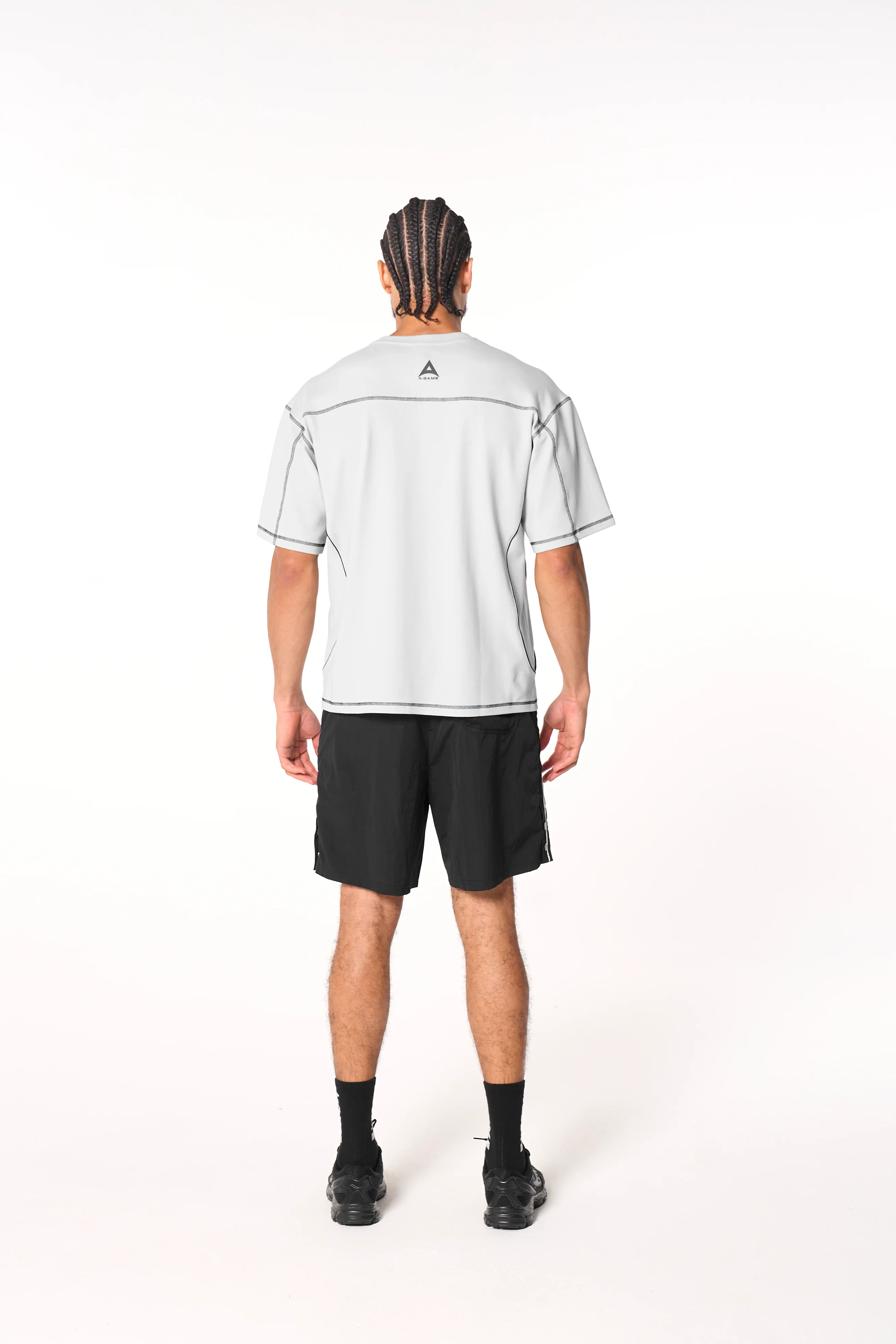 Men's Seam Detail Tech T-Shirt - Grey - Image 7