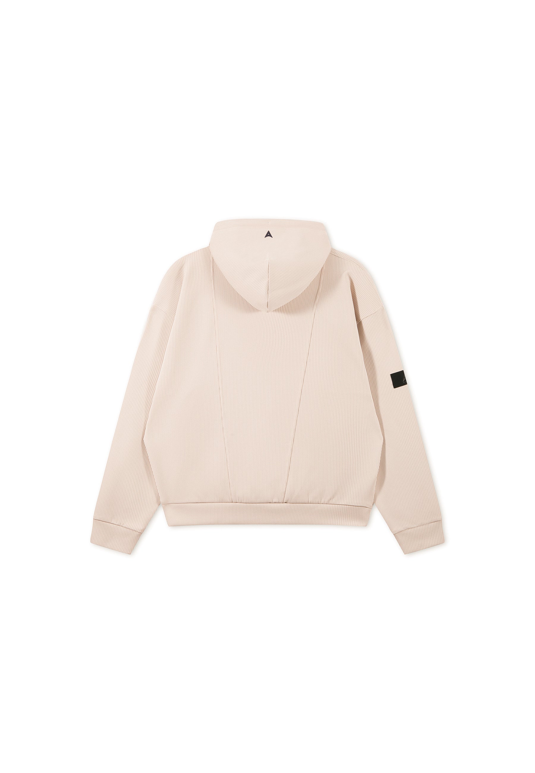 Men's Waffle Tech Hoodie - Beige - Image 10