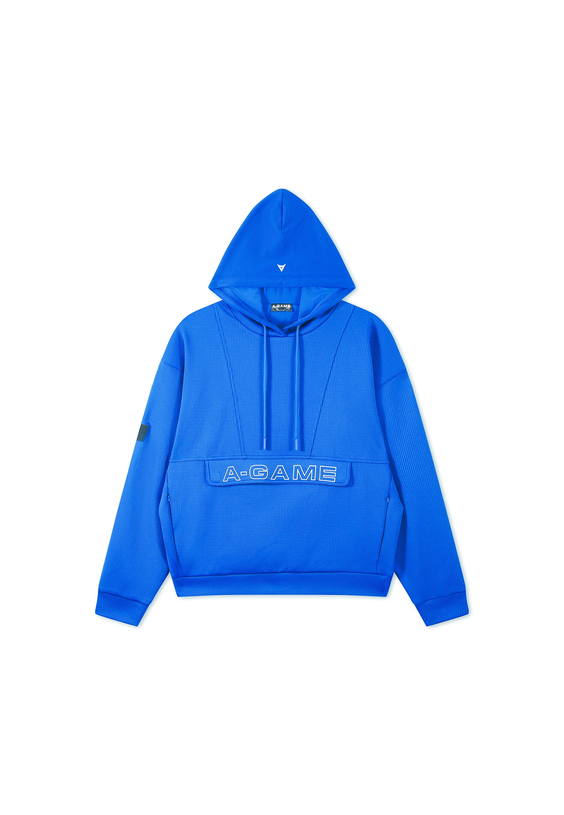 Men's Waffle Tech Hoodie - Cobalt Blue - Image 9