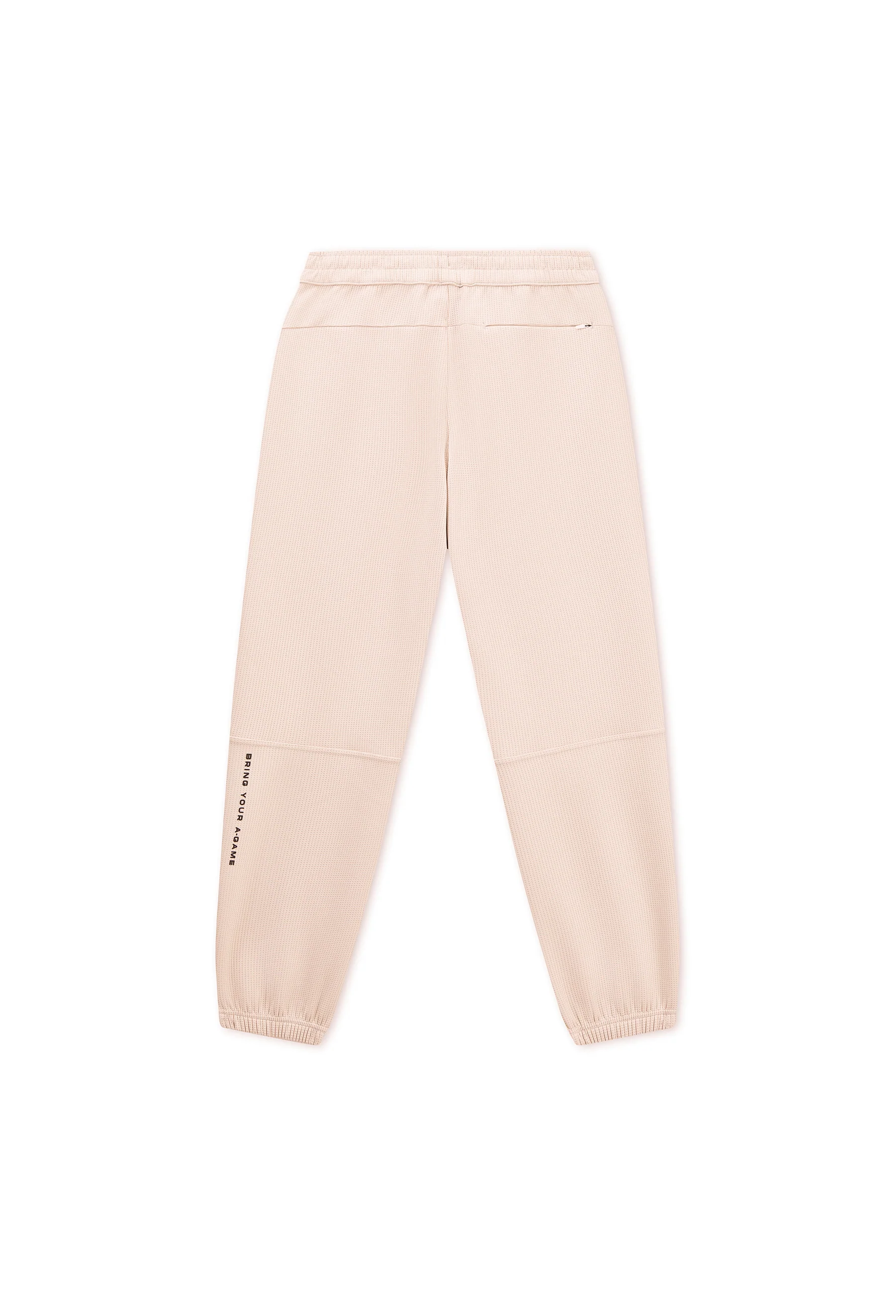 Men's Waffle Tech Joggers - Beige - Image 8