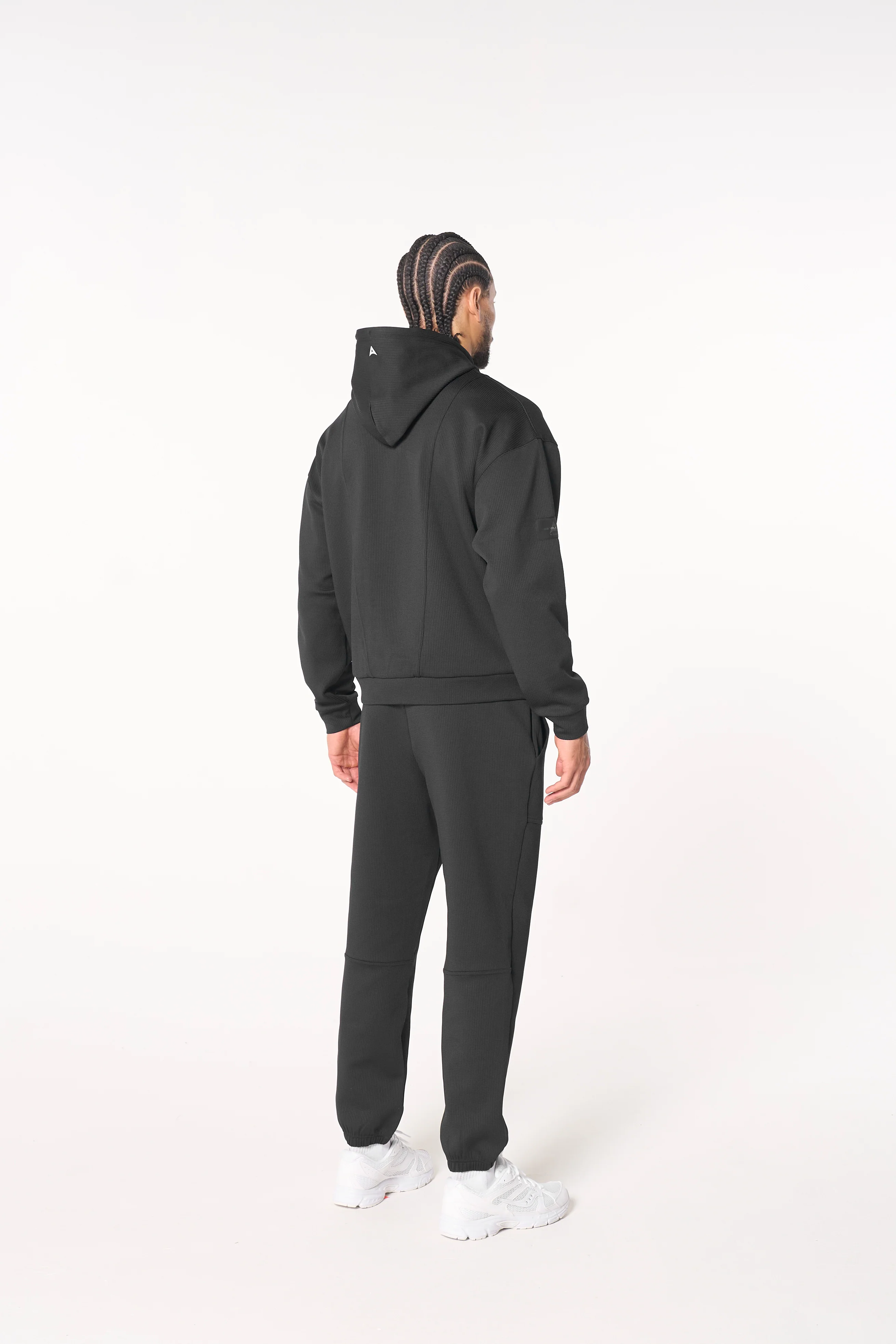 Men's Waffle Tech Joggers - Black - Image 3