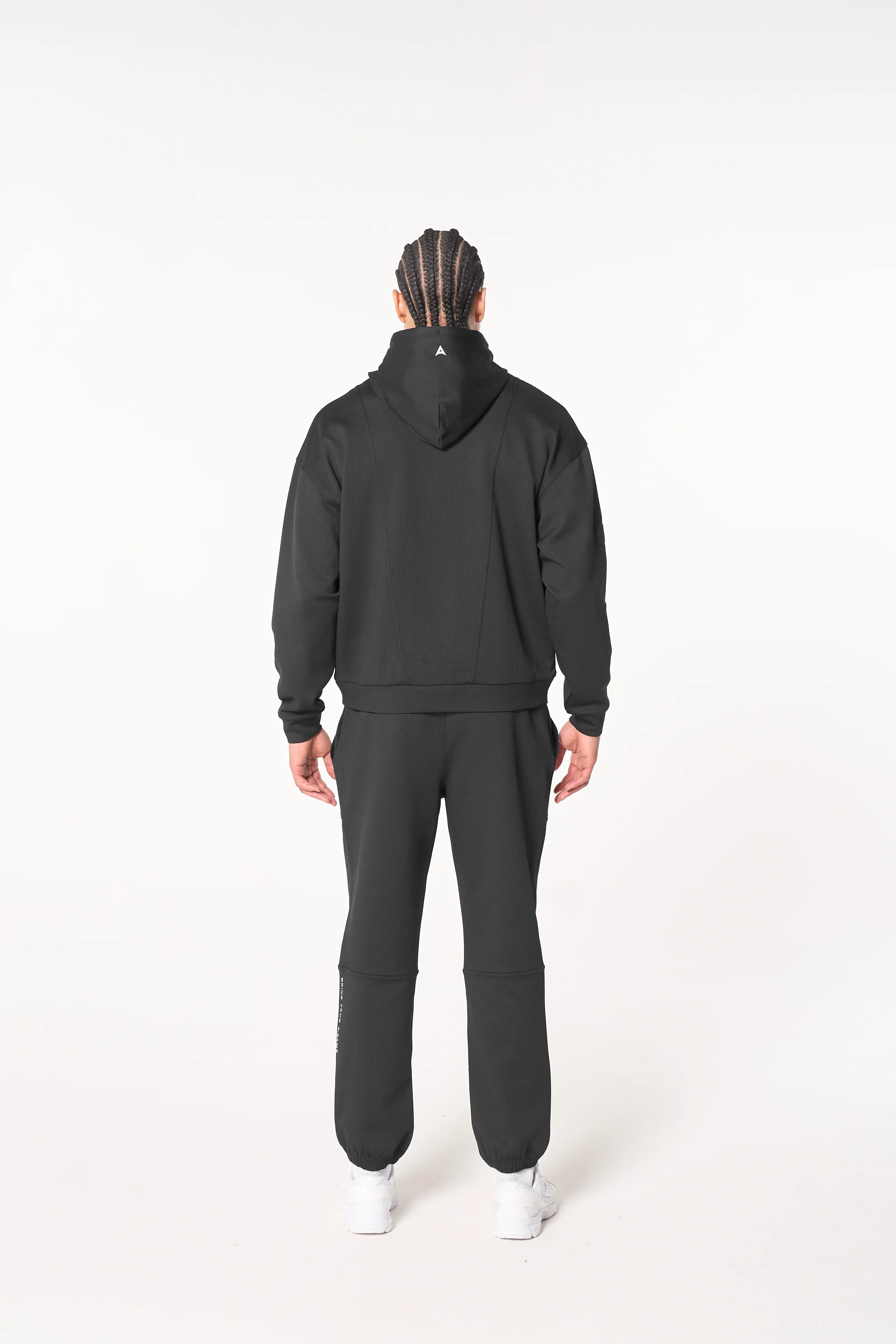 Men's Waffle Tech Joggers - Black - Image 4