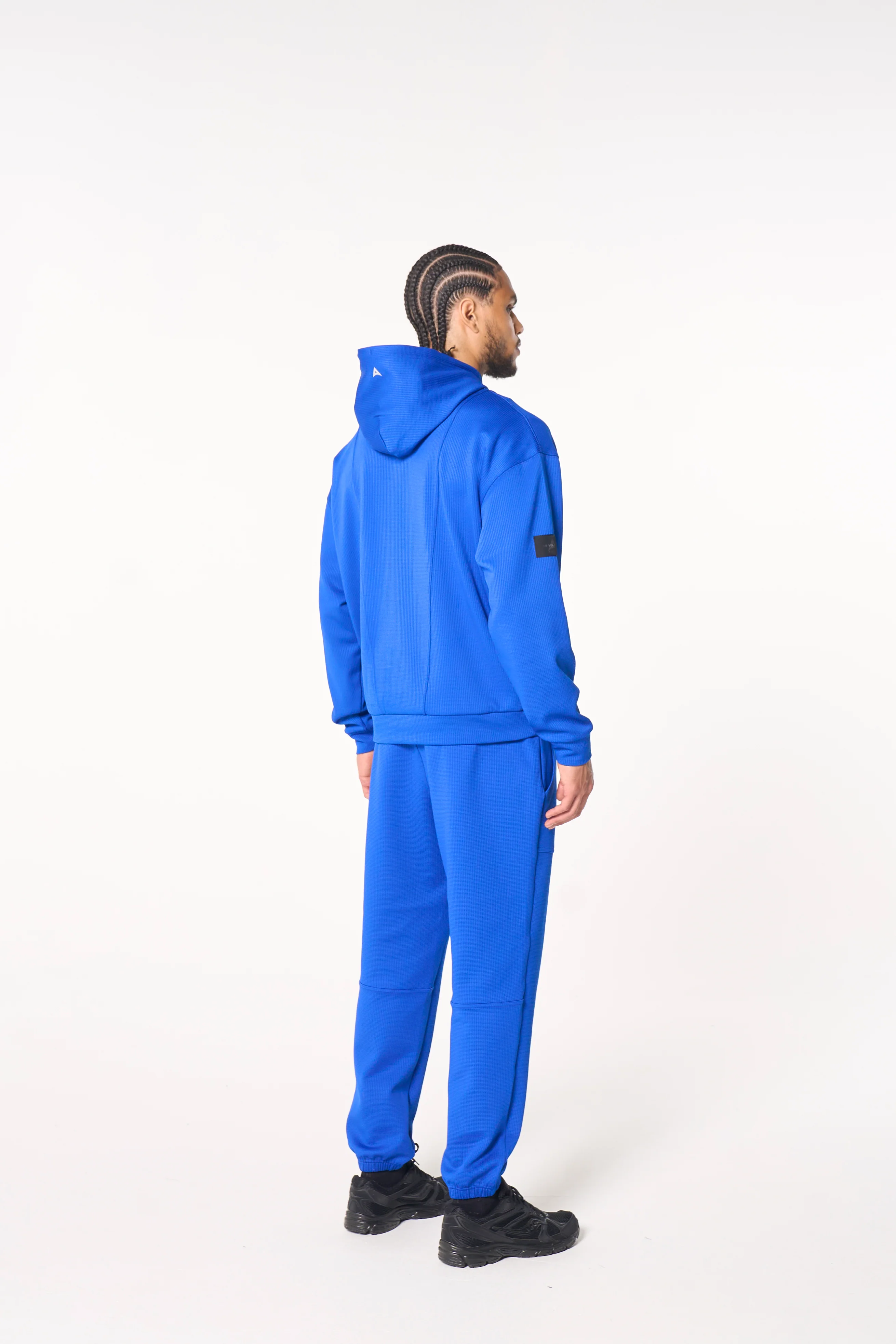 Men's Waffle Tech Joggers - Cobalt Blue - Image 6