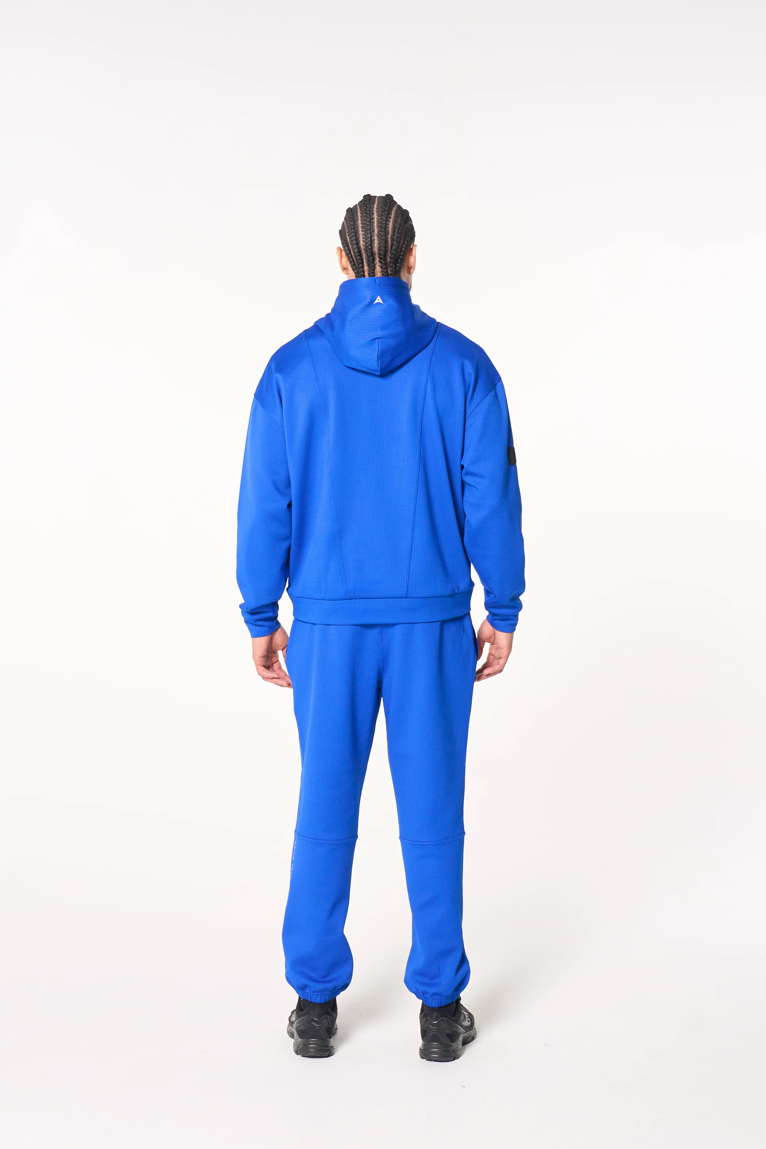Men's Waffle Tech Joggers - Cobalt Blue - Image 7