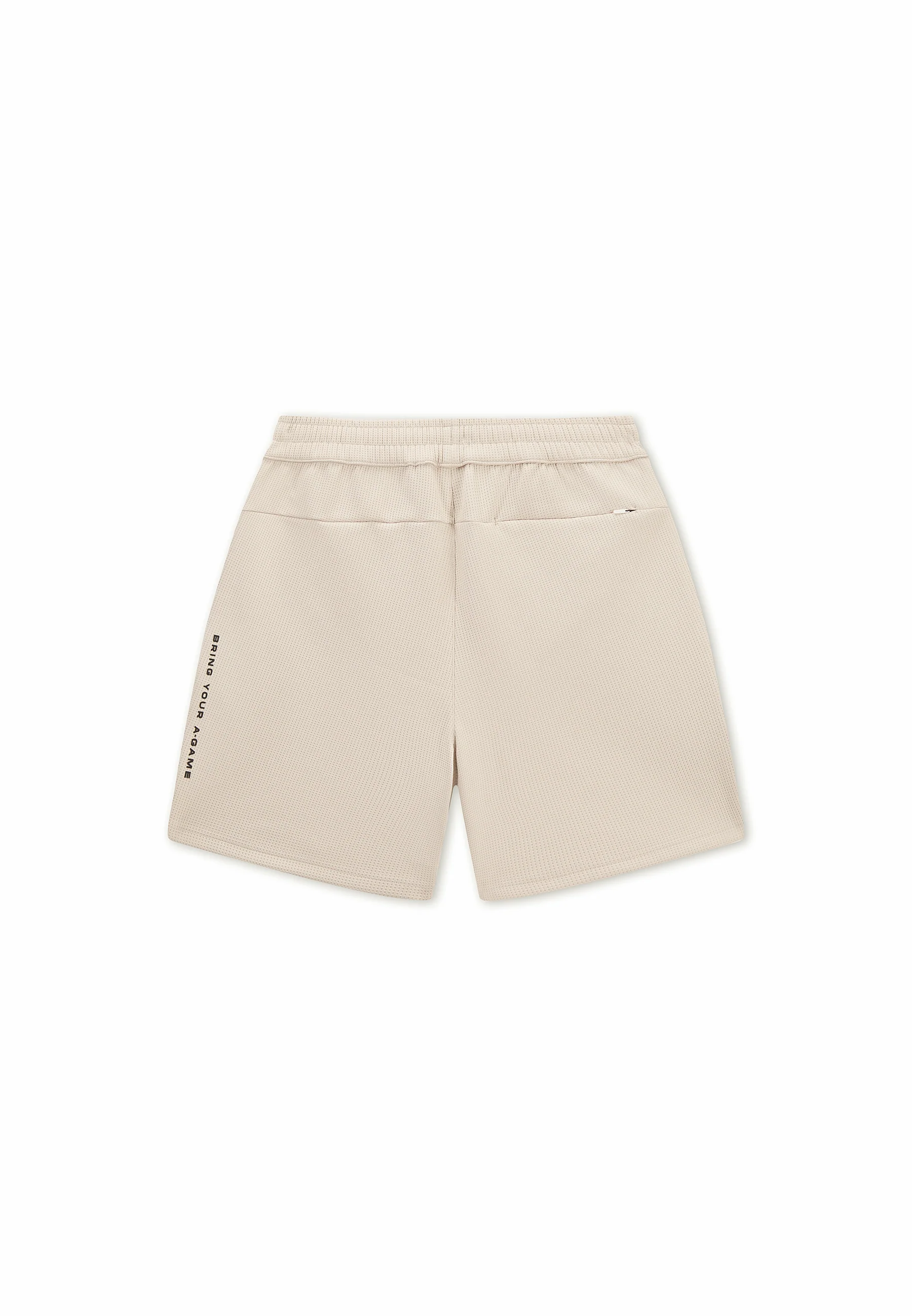 Men's Waffle Tech Shorts - Beige - Image 9