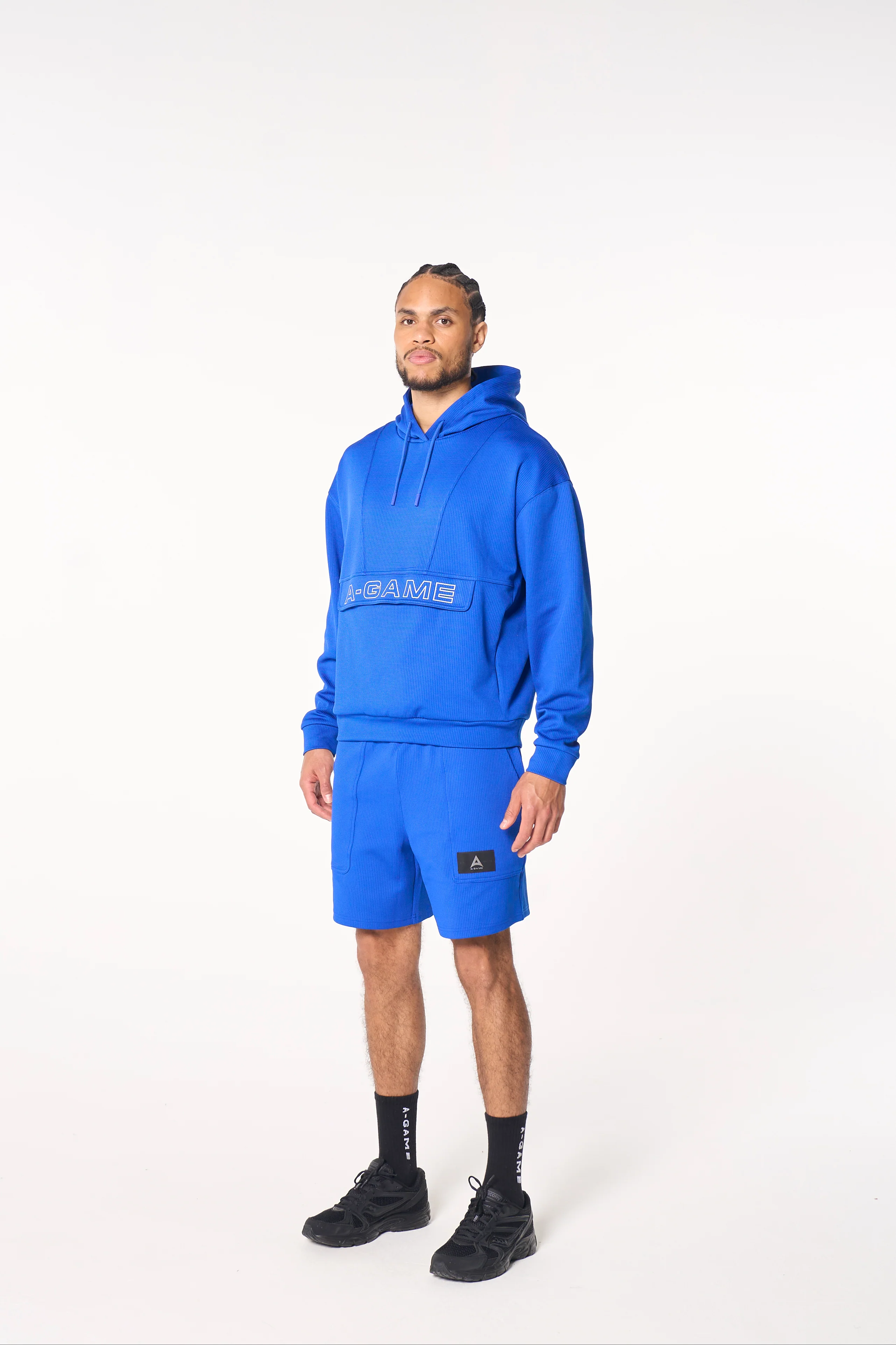Men's Waffle Tech Shorts - Cobalt Blue - Image 4