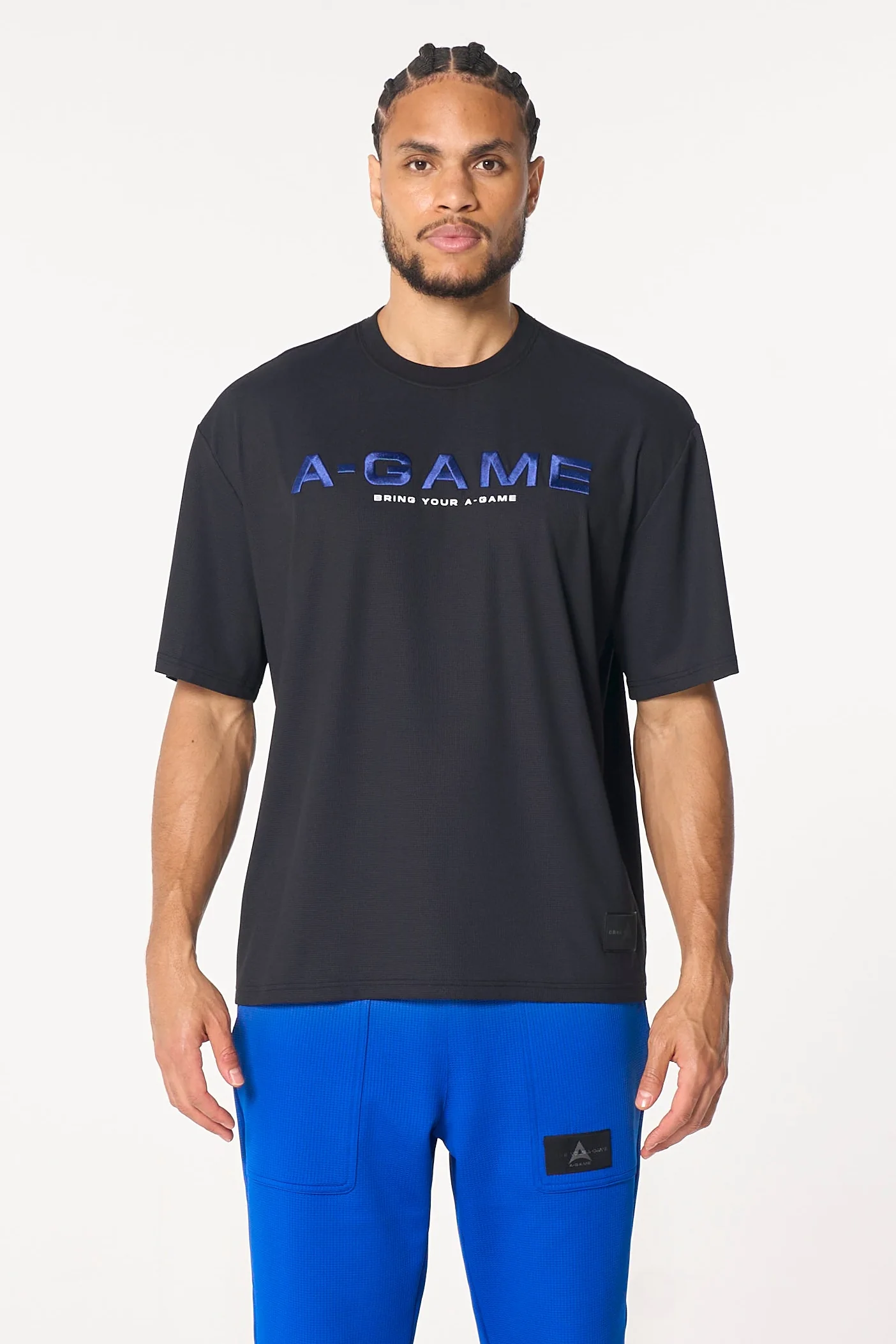 Men's Waffle Tech T-Shirt - Black