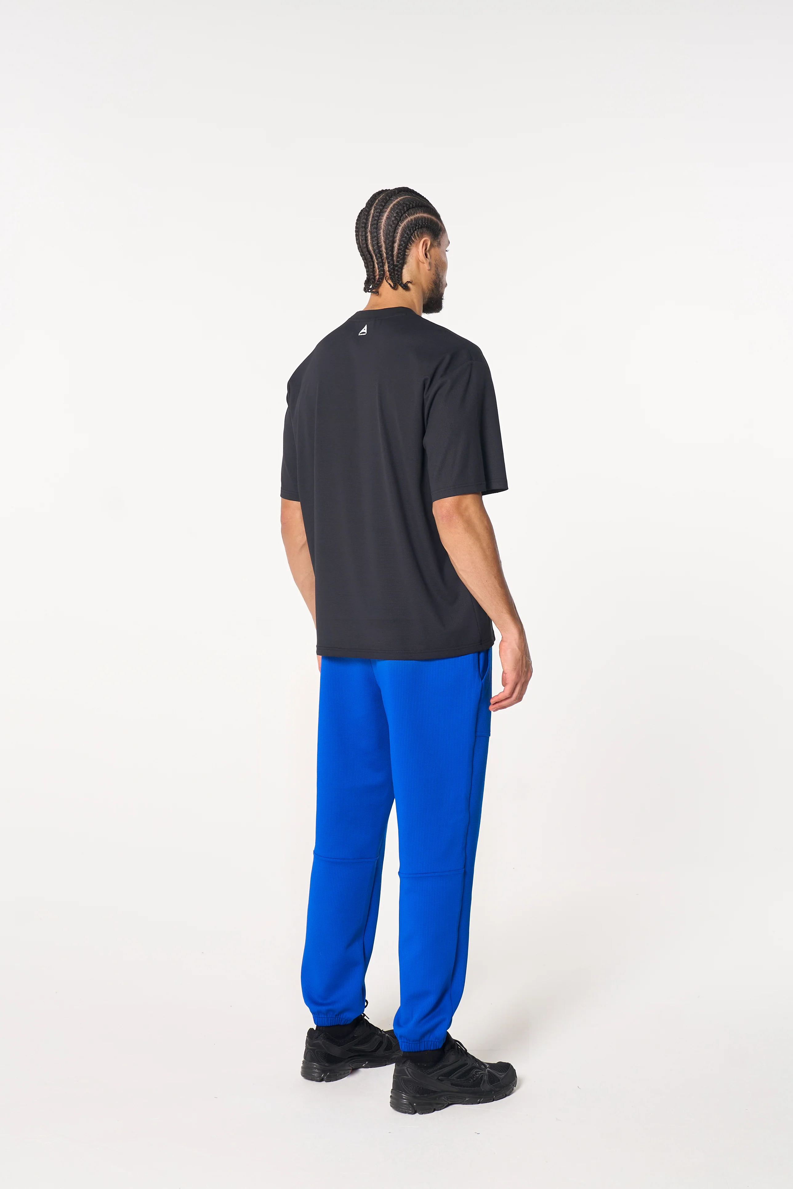 Men's Waffle Tech T-Shirt - Black - Image 6