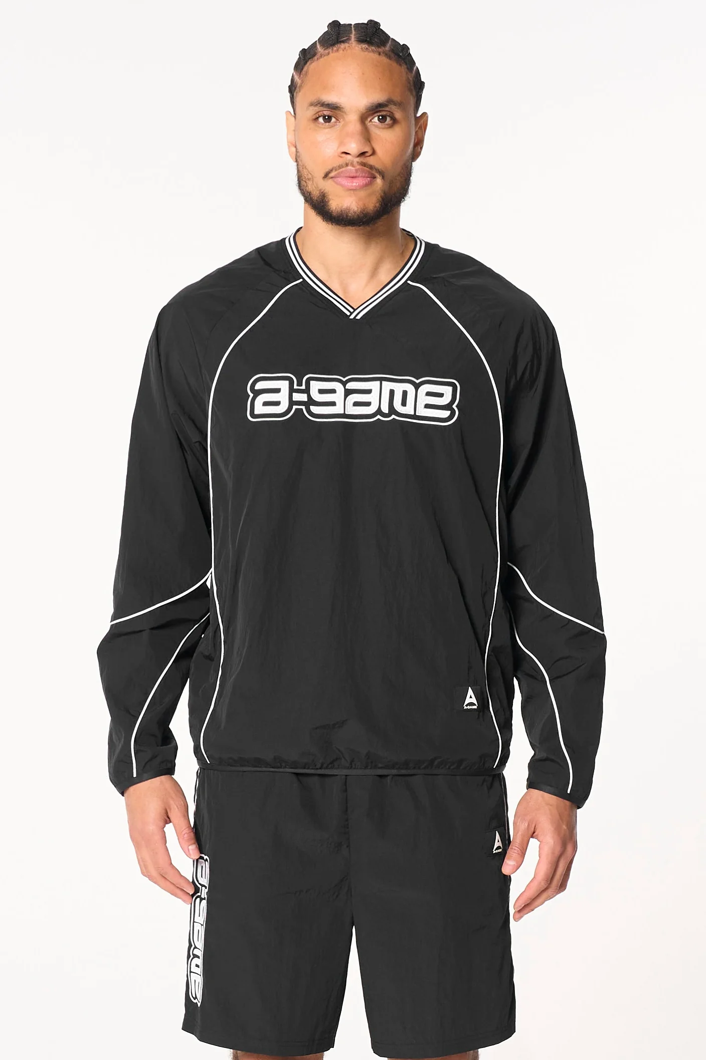 Men's Woven Tech Top - Black
