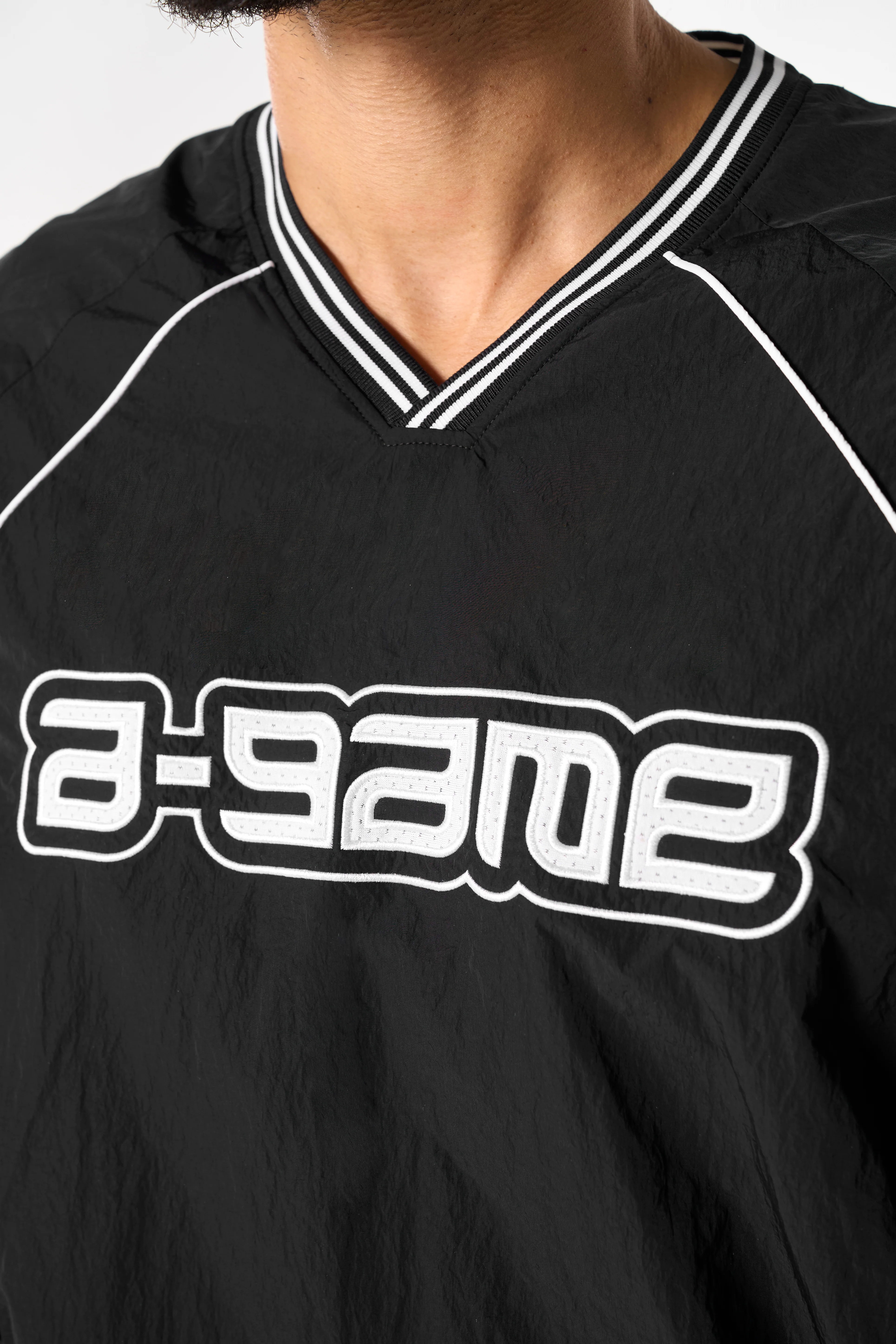 Men's Woven Tech Top - Black - Image 2