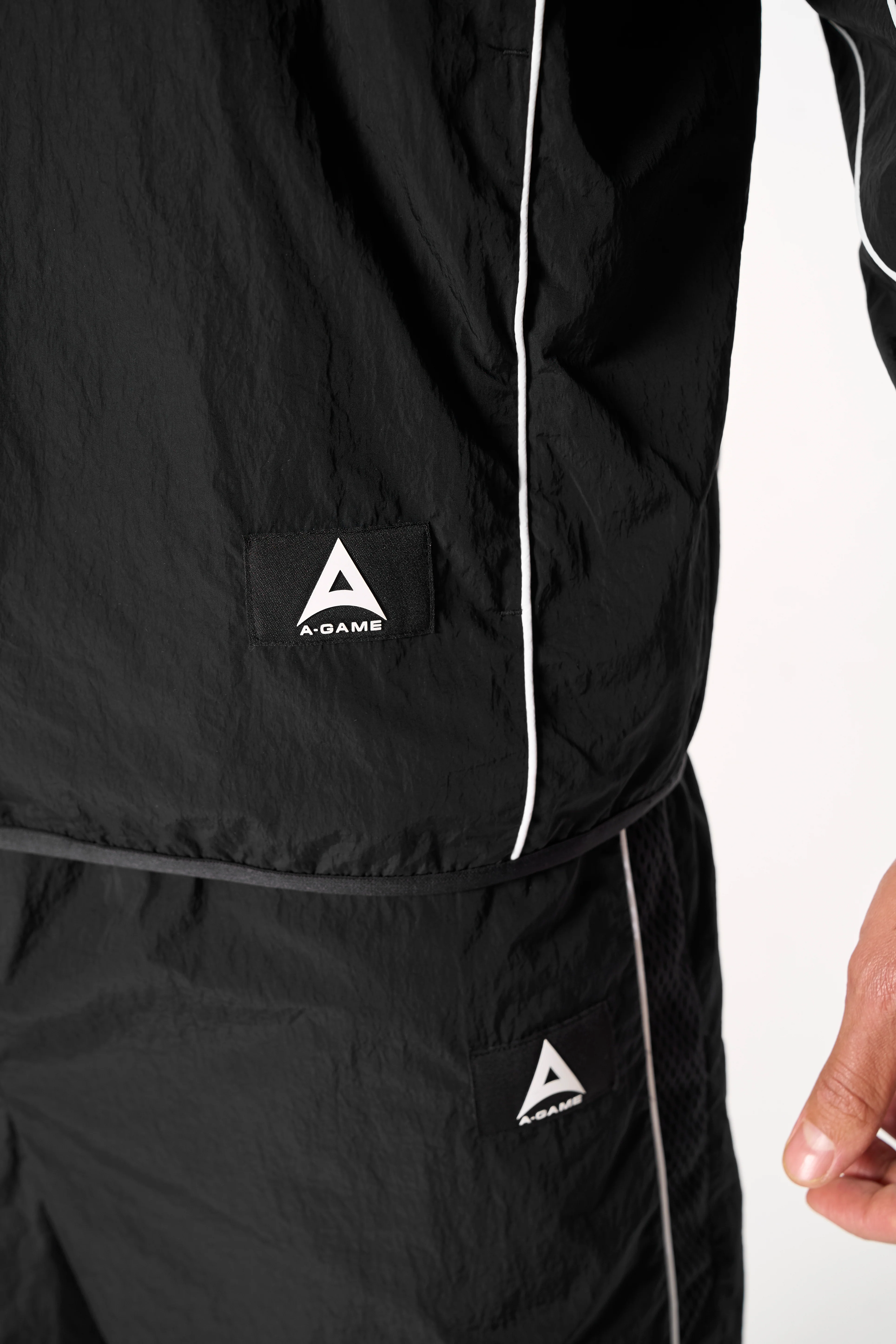 Men's Woven Tech Top - Black - Image 3