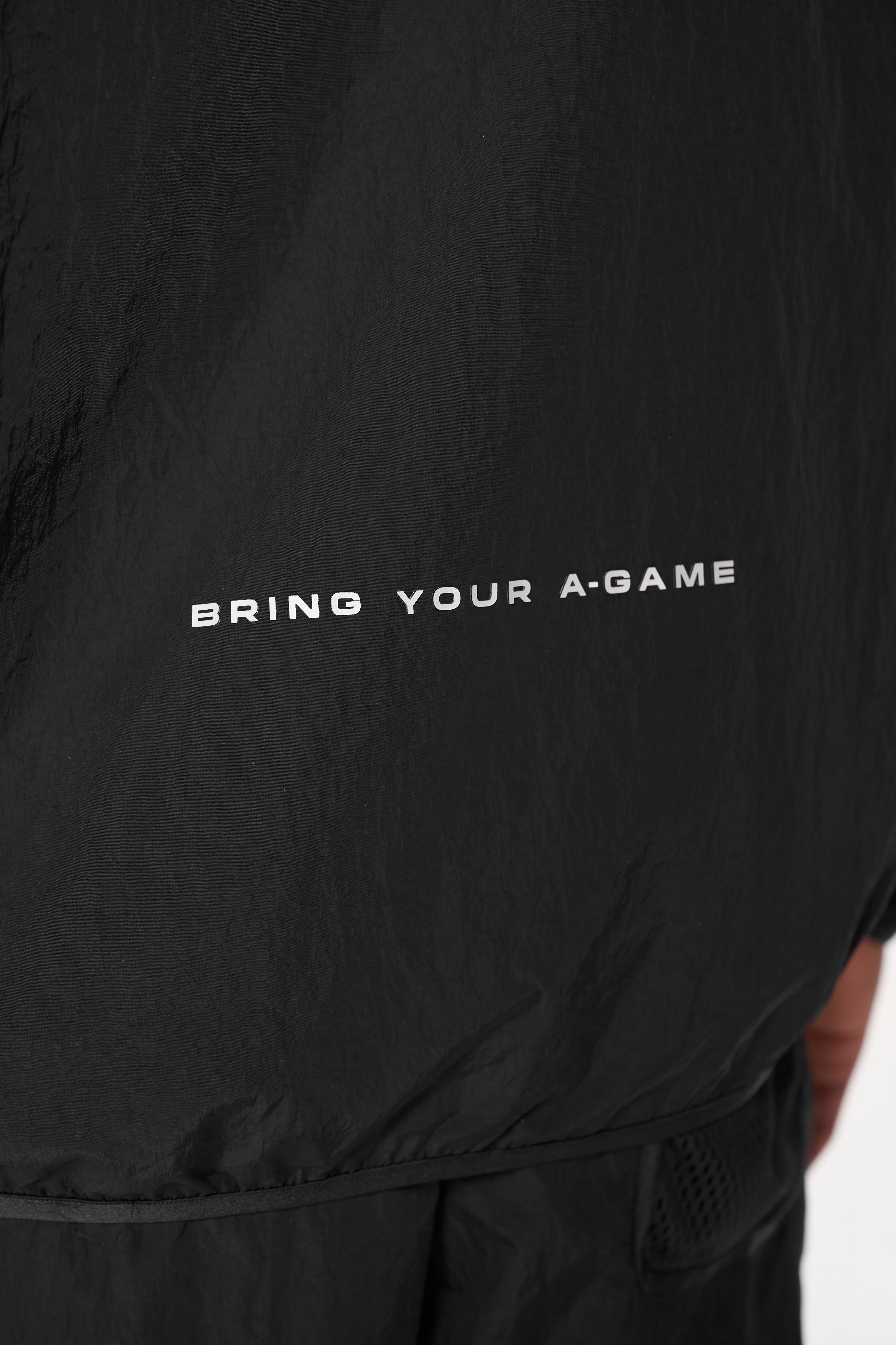 Men's Woven Tech Top - Black - Image 4
