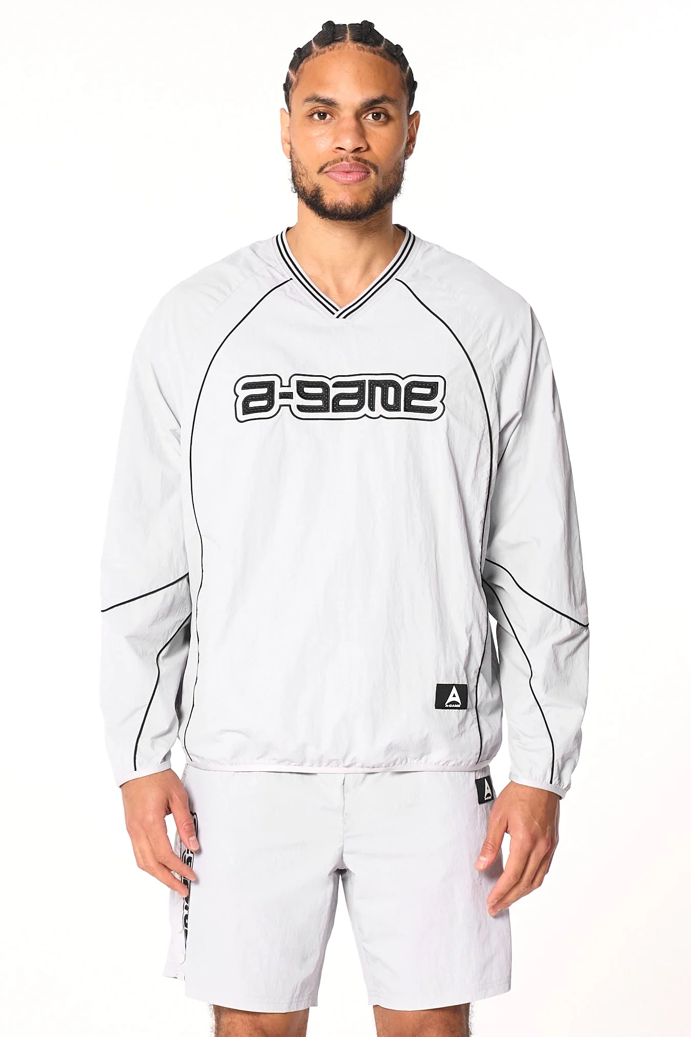 Men's Woven Tech Top - Grey