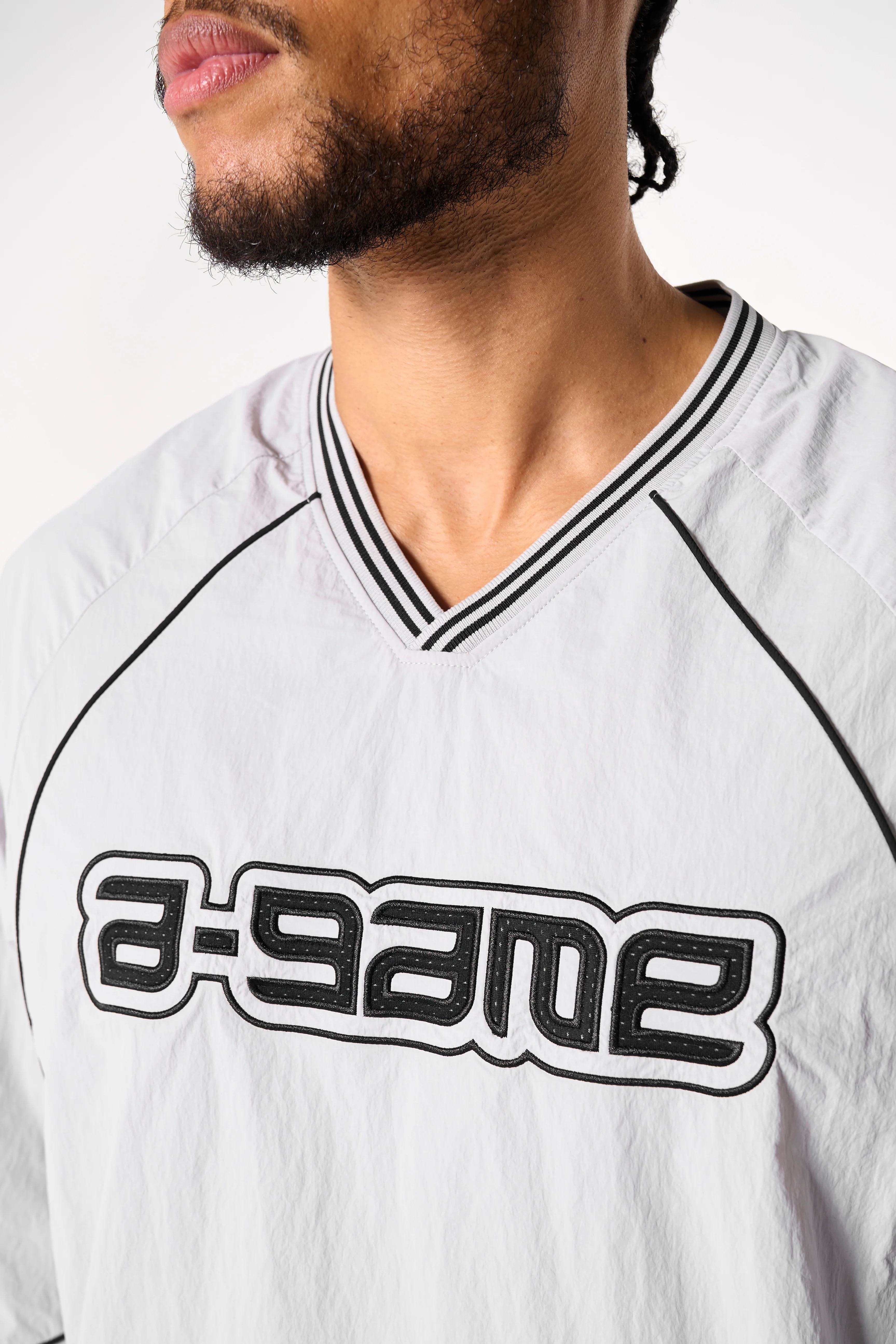 Men's Woven Tech Top - Grey - Image 2