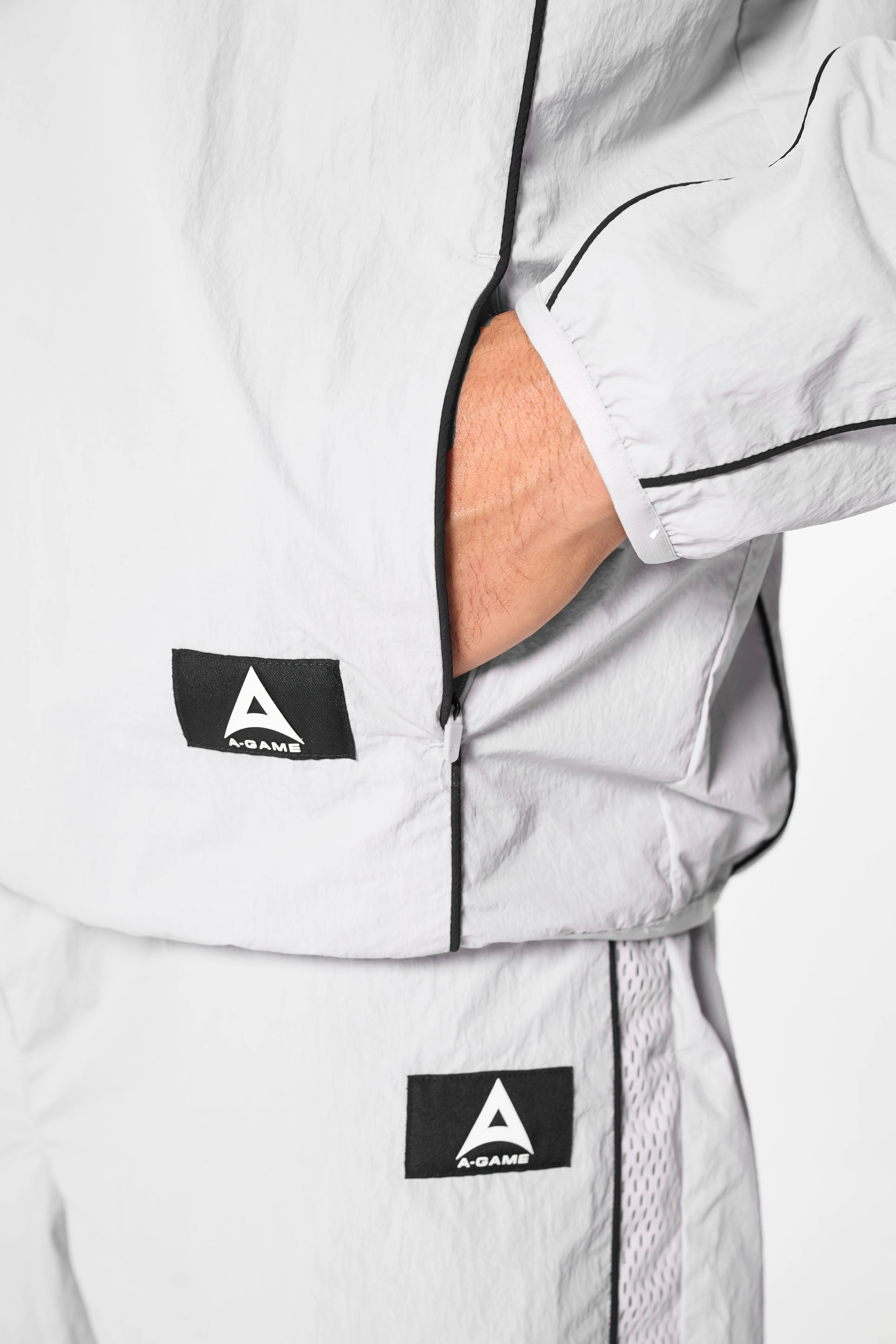 Men's Woven Tech Top - Grey - Image 3