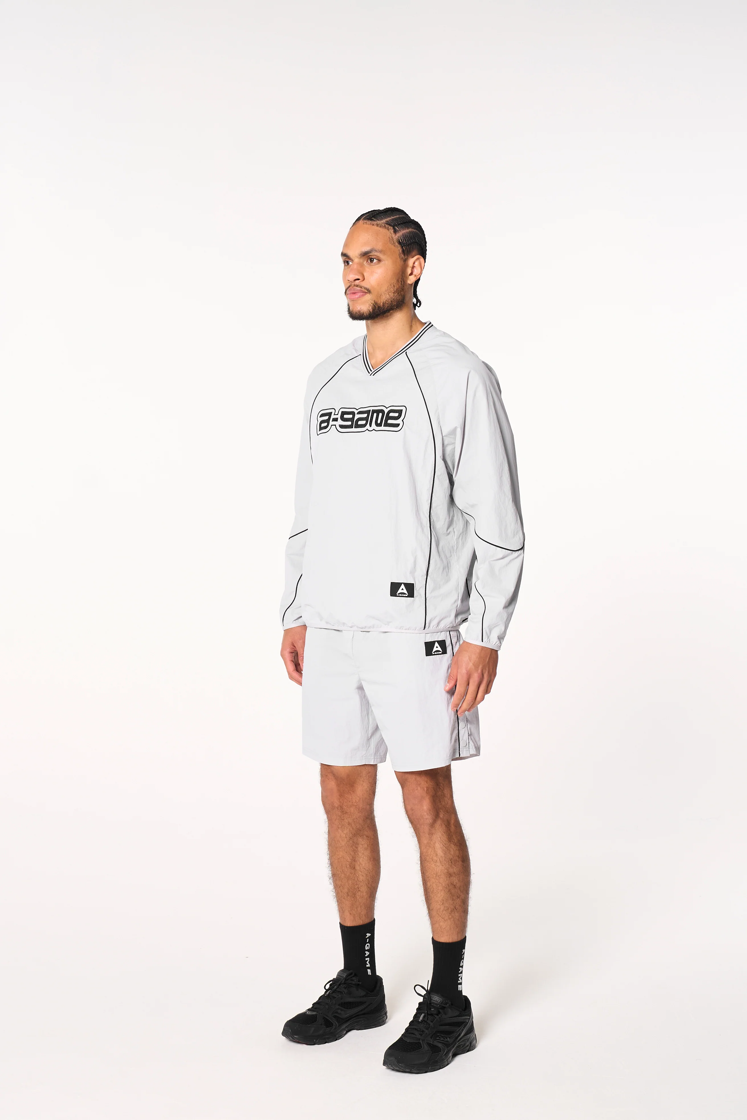 Men's Woven Tech Top - Grey - Image 6