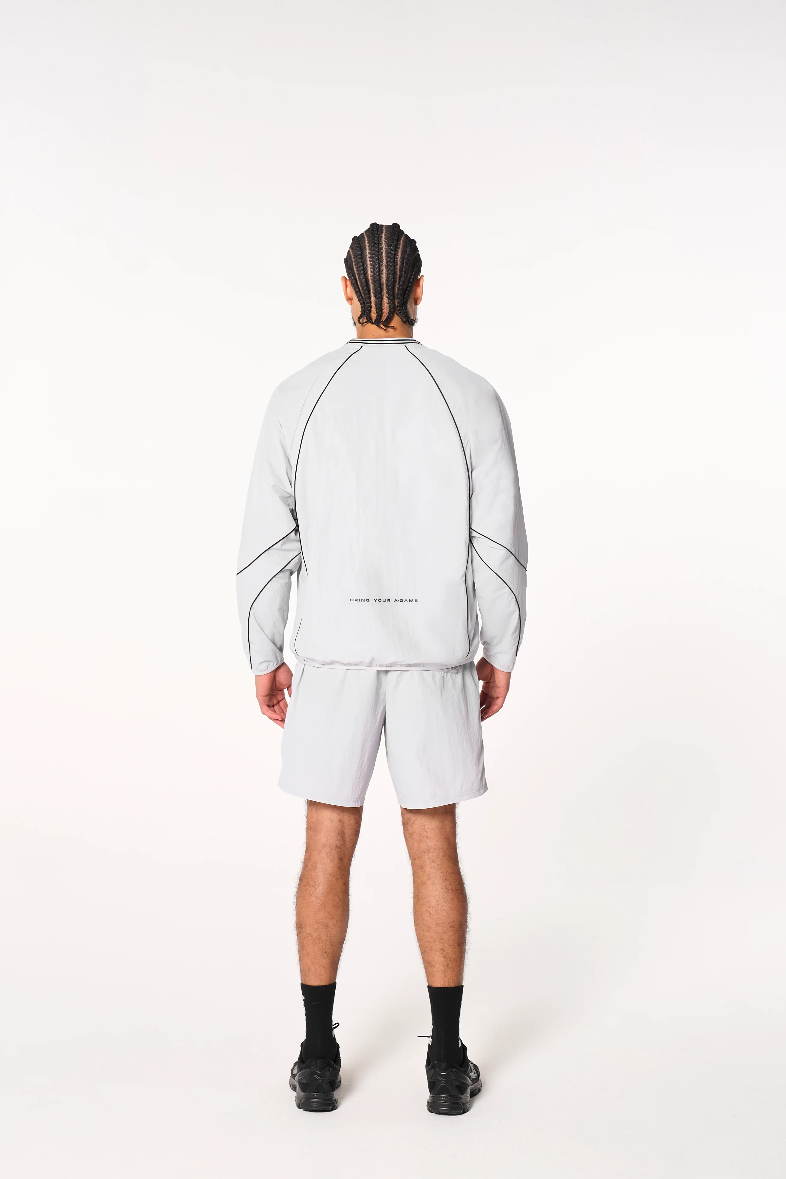 Men's Woven Tech Top - Grey - Image 8