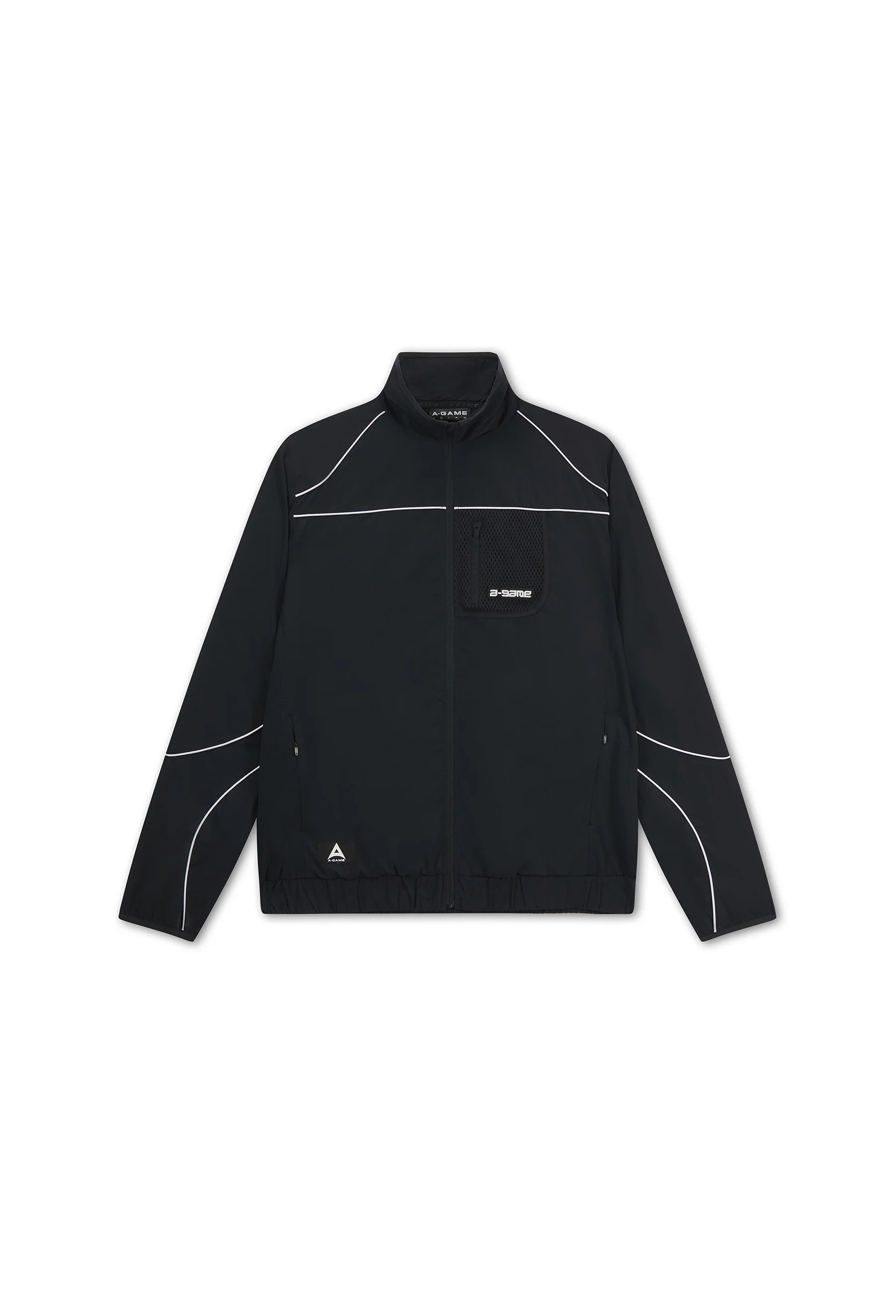 Men's Woven Tech Track Jacket - Black - Image 8