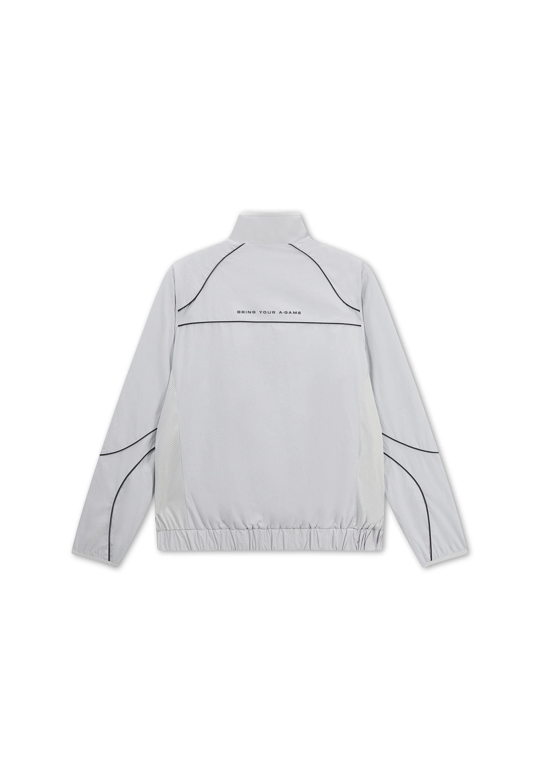 Men's Woven Tech Track Jacket - Grey - Image 10