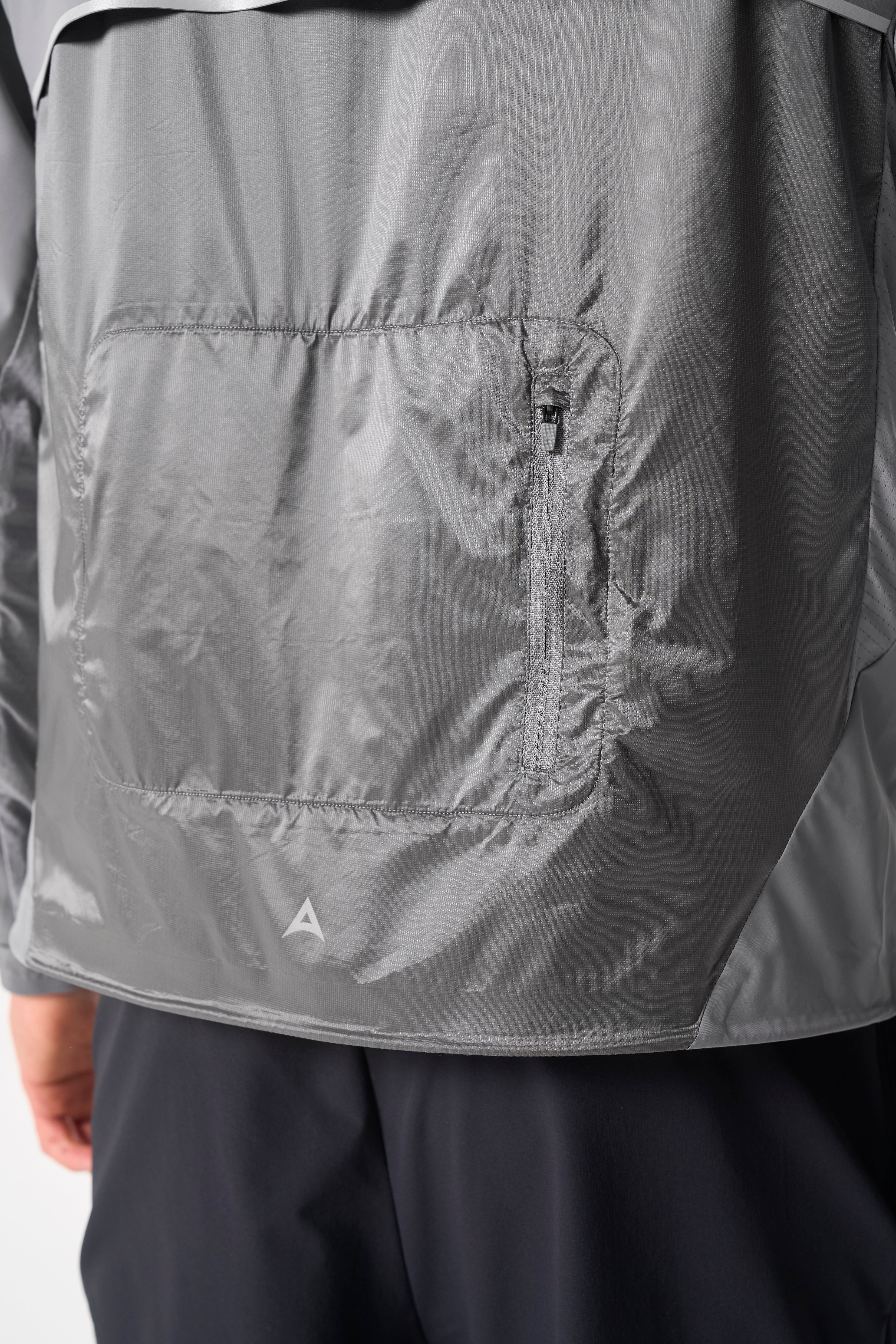 Men's Lightweight Windbreaker Jacket - Dk Grey - Image 8