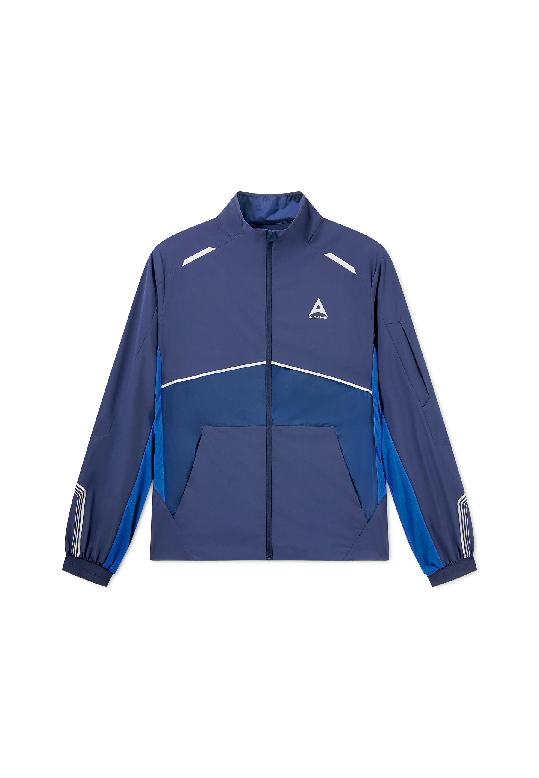 Men's Lightweight Windbreaker Jacket - Navy / Cobalt Blue - Image 10