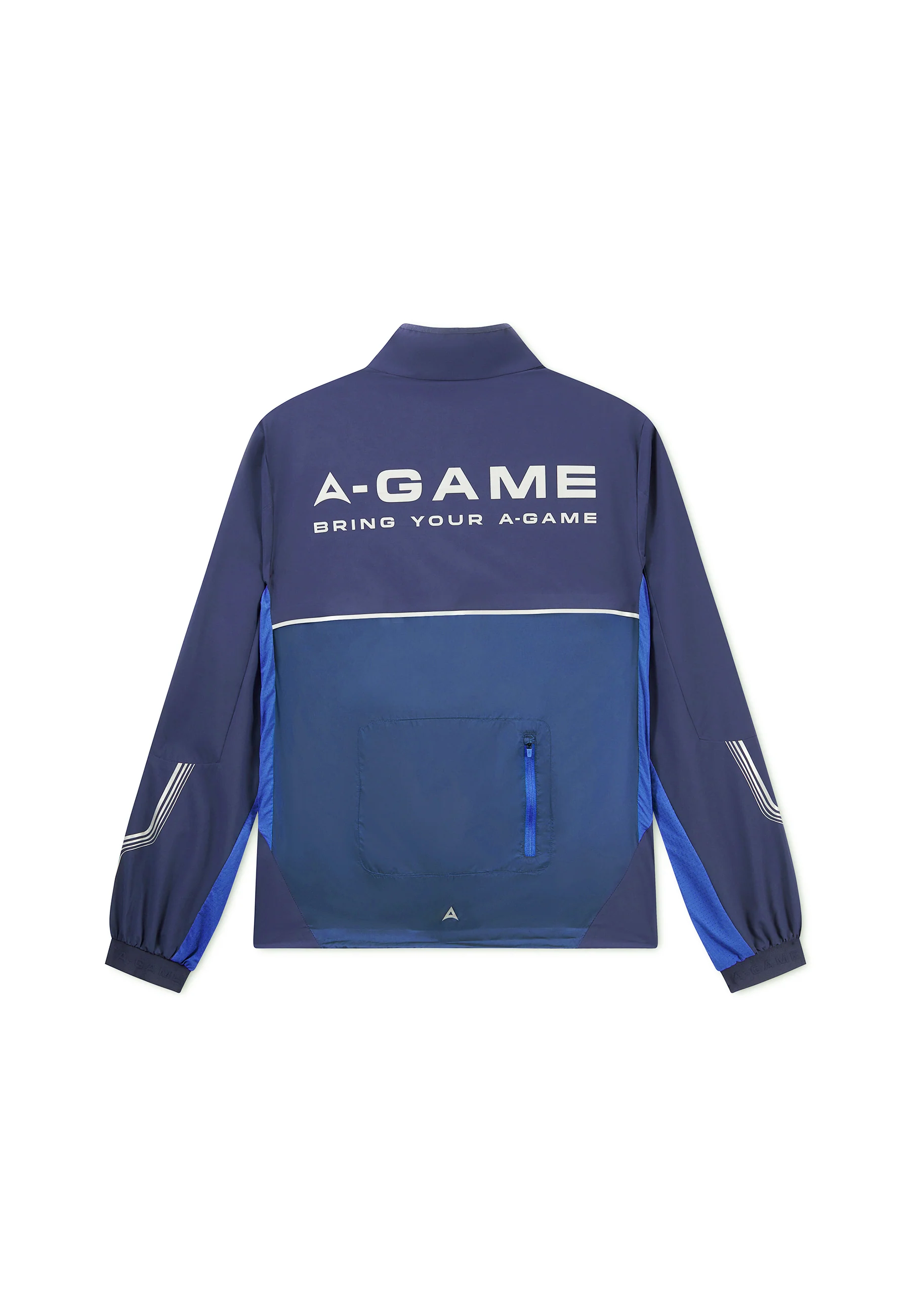 Men's Lightweight Windbreaker Jacket - Navy / Cobalt Blue - Image 11