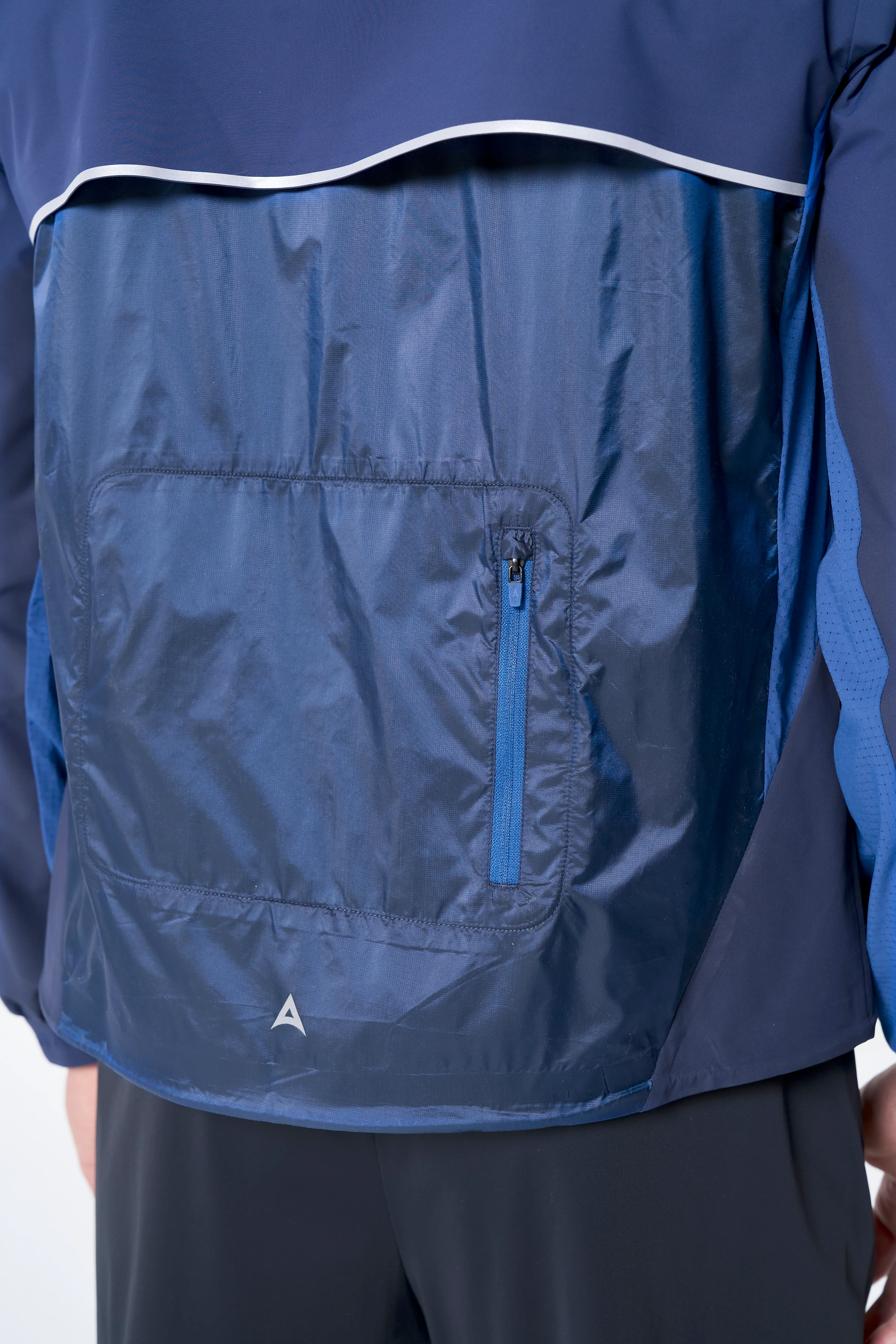 Men's Lightweight Windbreaker Jacket - Navy / Cobalt Blue - Image 9