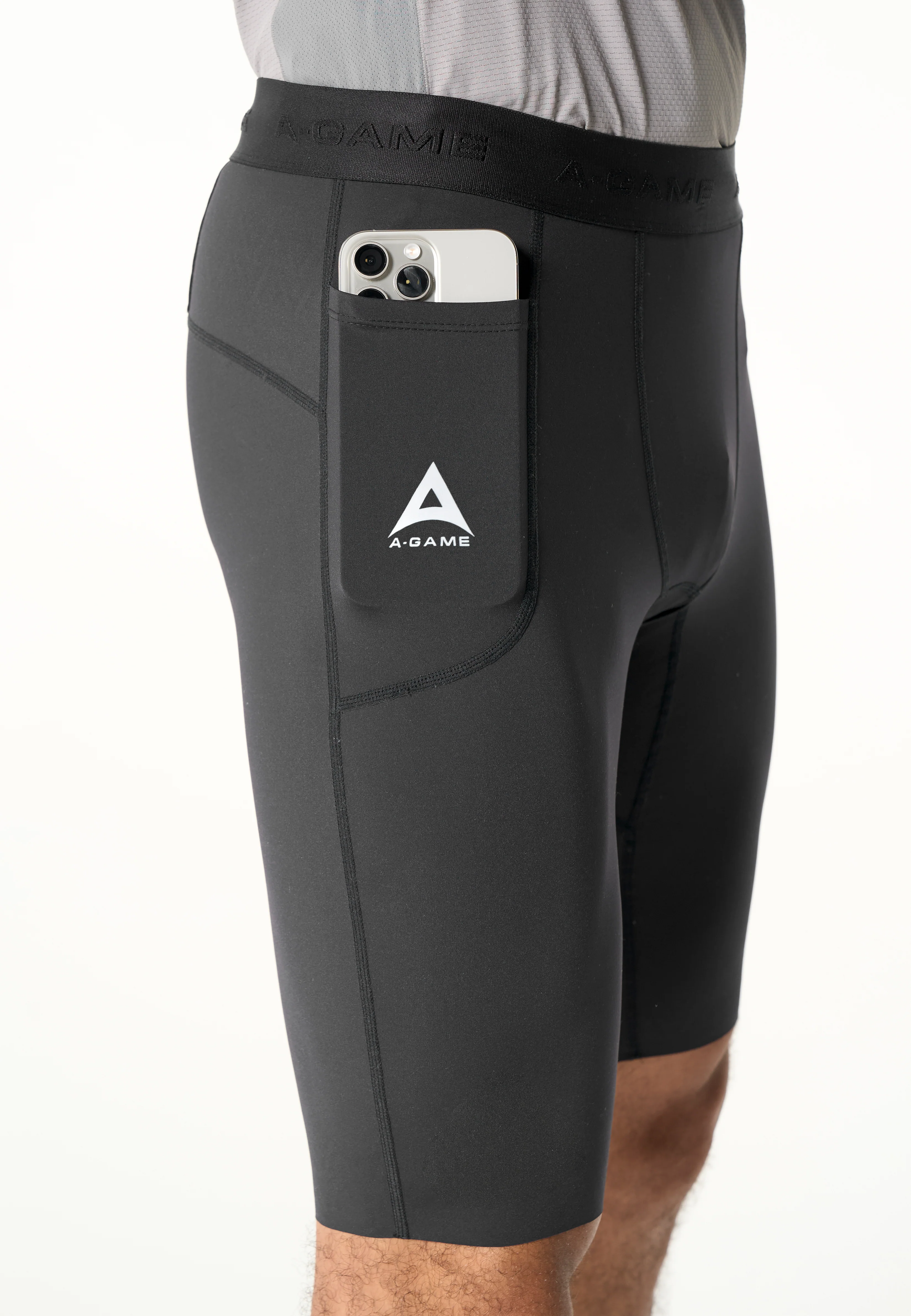 Men's Training Half Tight - Black - Image 4