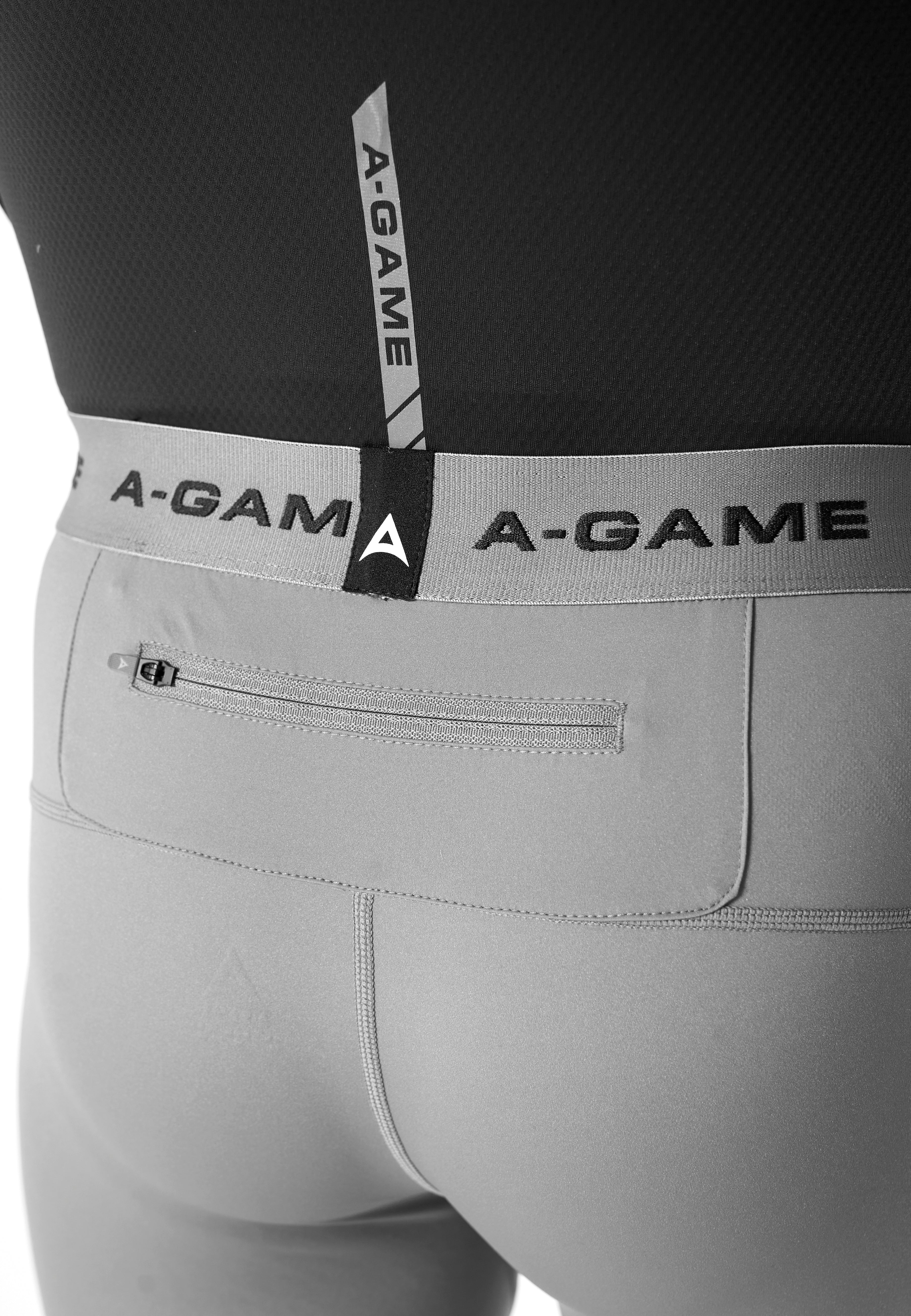 Men's Training Half Tight - Charcoal - Image 4
