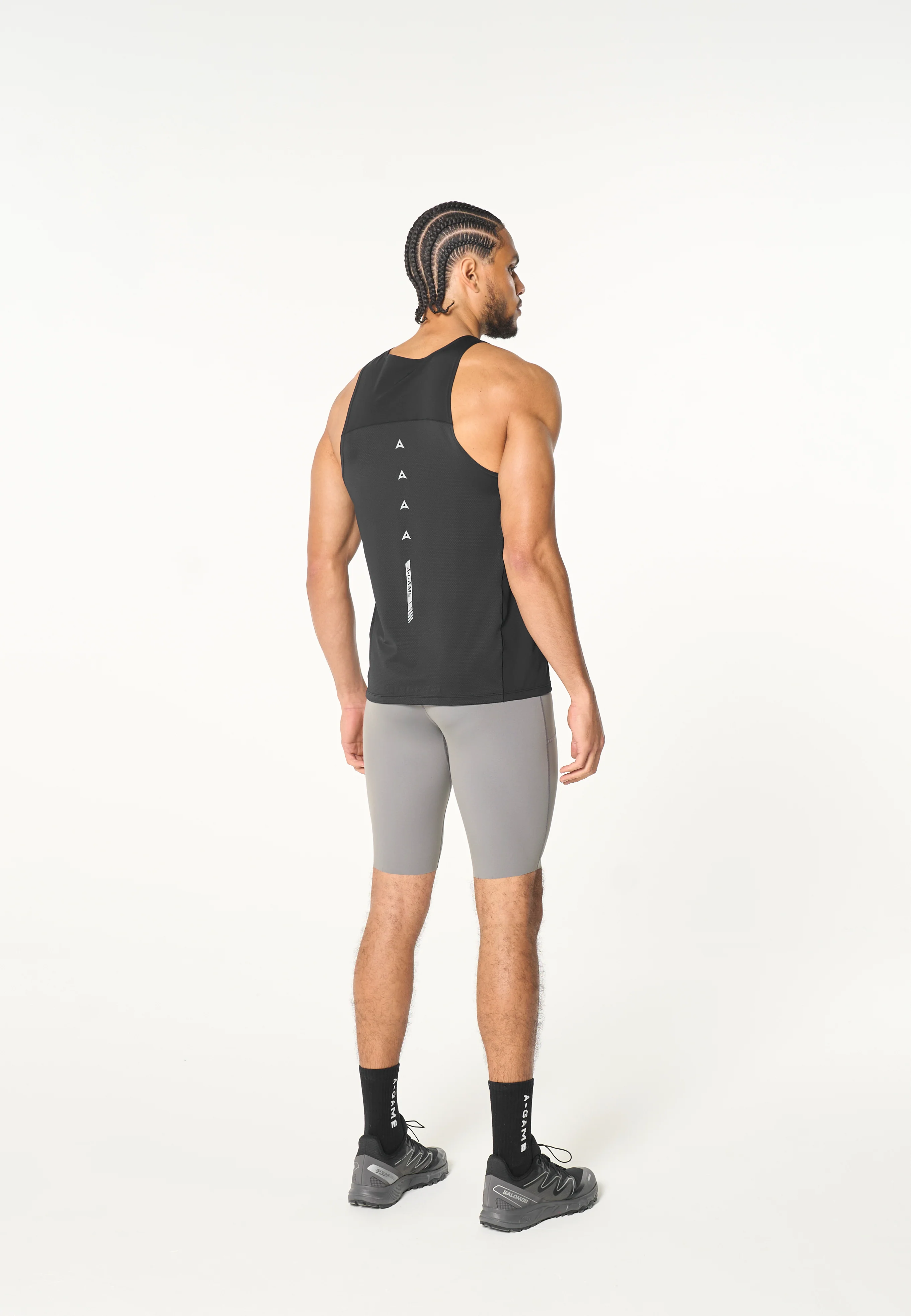 Men's Training Half Tight - Charcoal - Image 7
