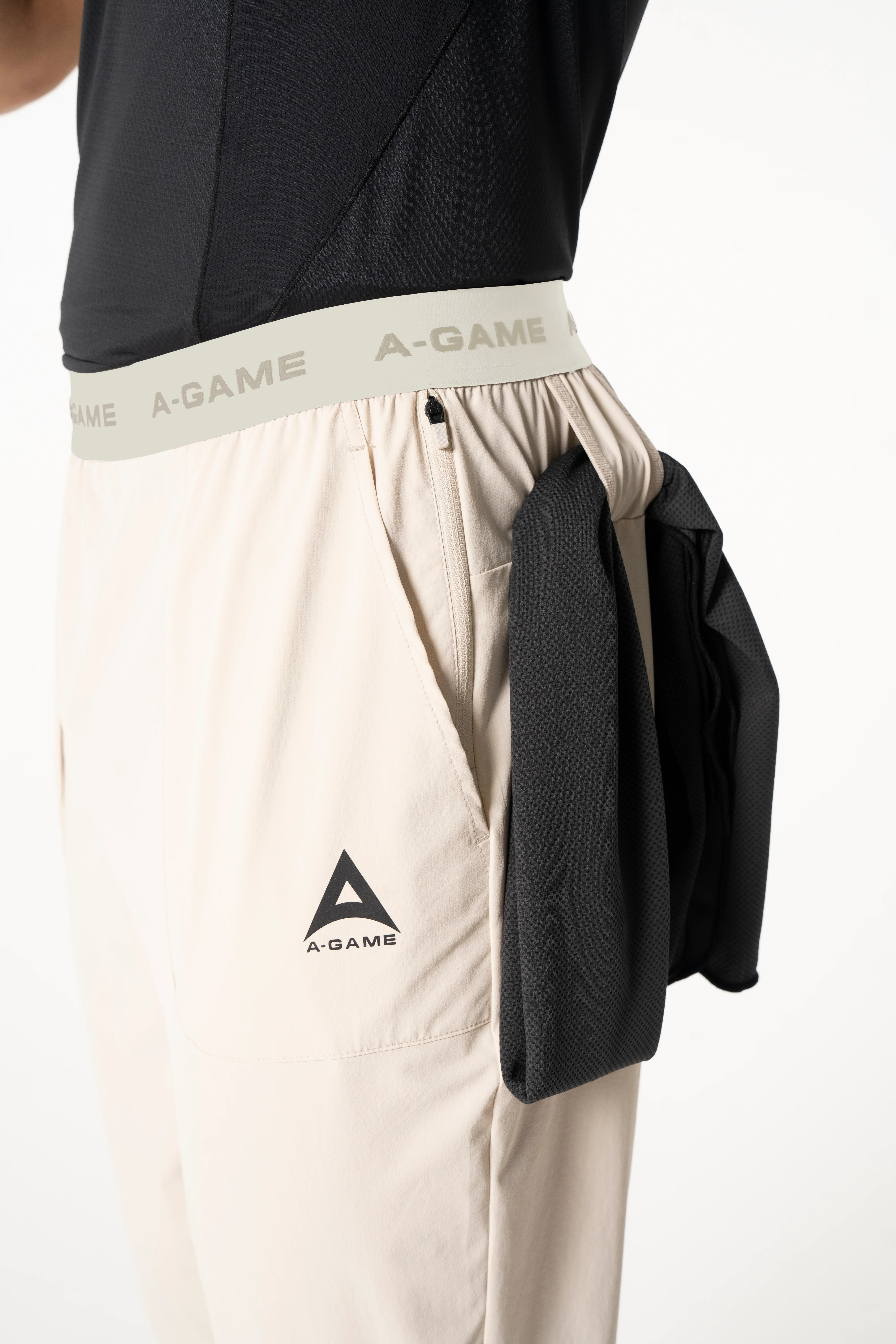 Men's Lightweight Training Pants - Beige - Image 2