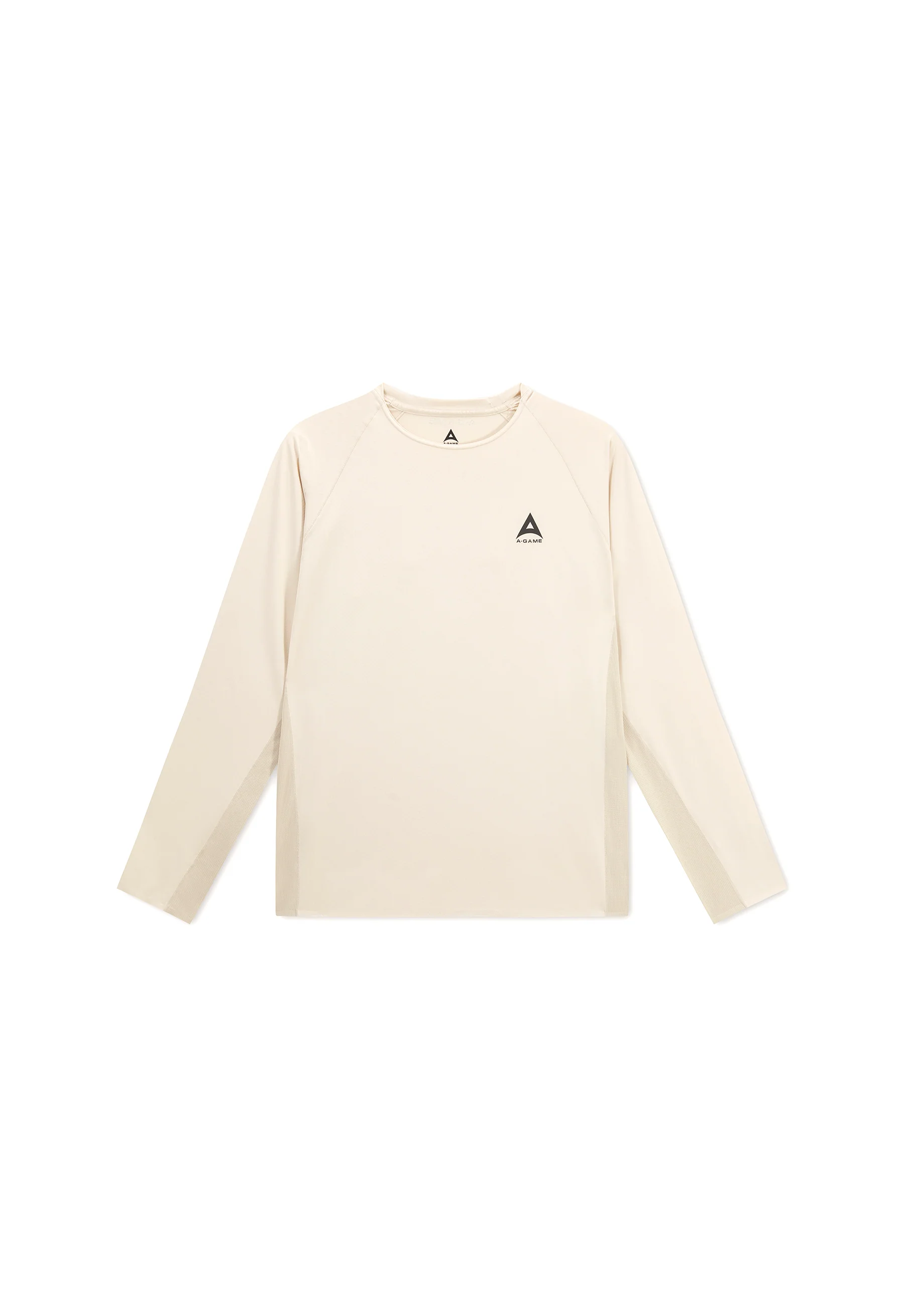 Men's Mesh Long Sleeve T-Shirt - Beige - Image 7