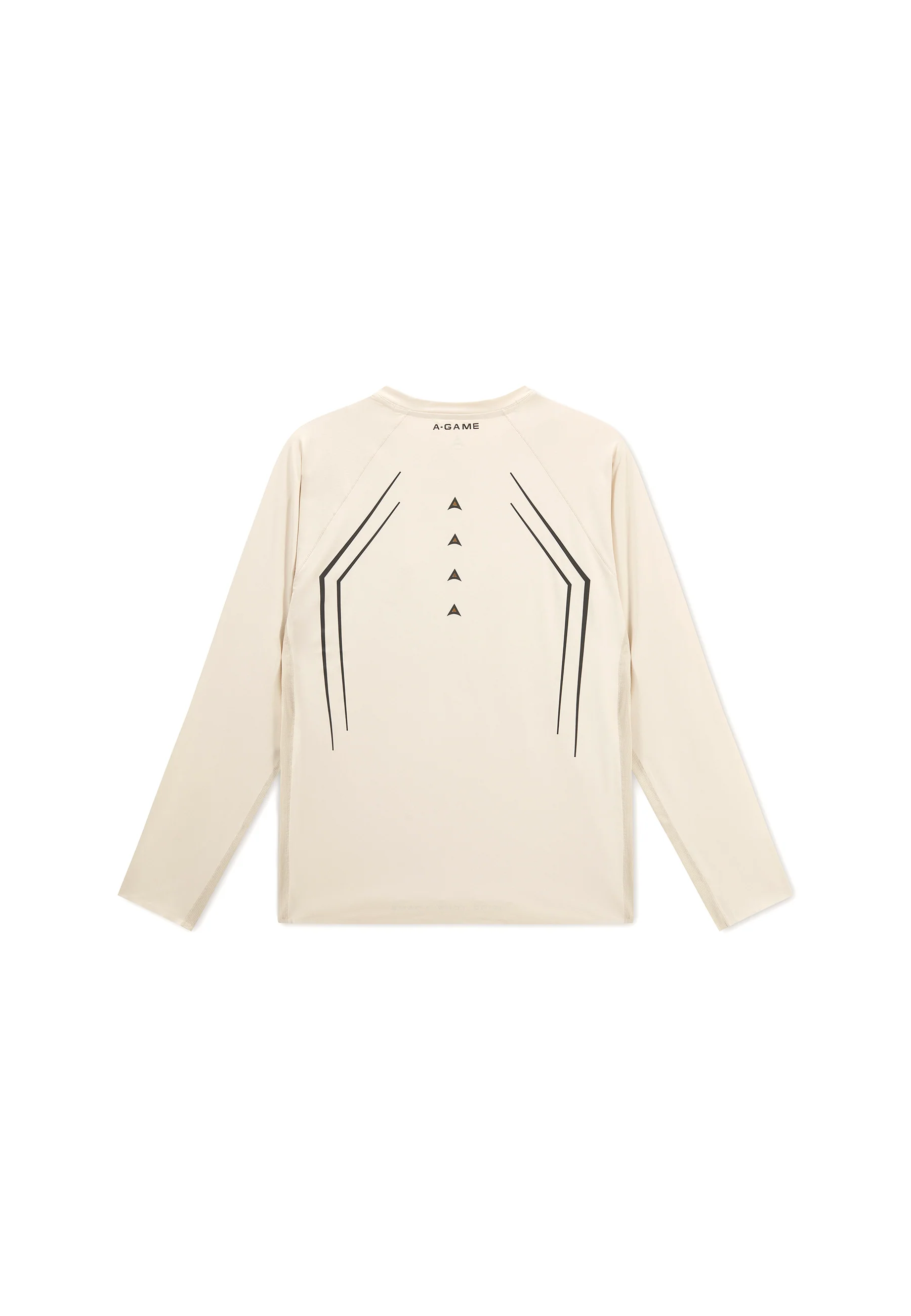 Men's Mesh Long Sleeve T-Shirt - Beige - Image 8