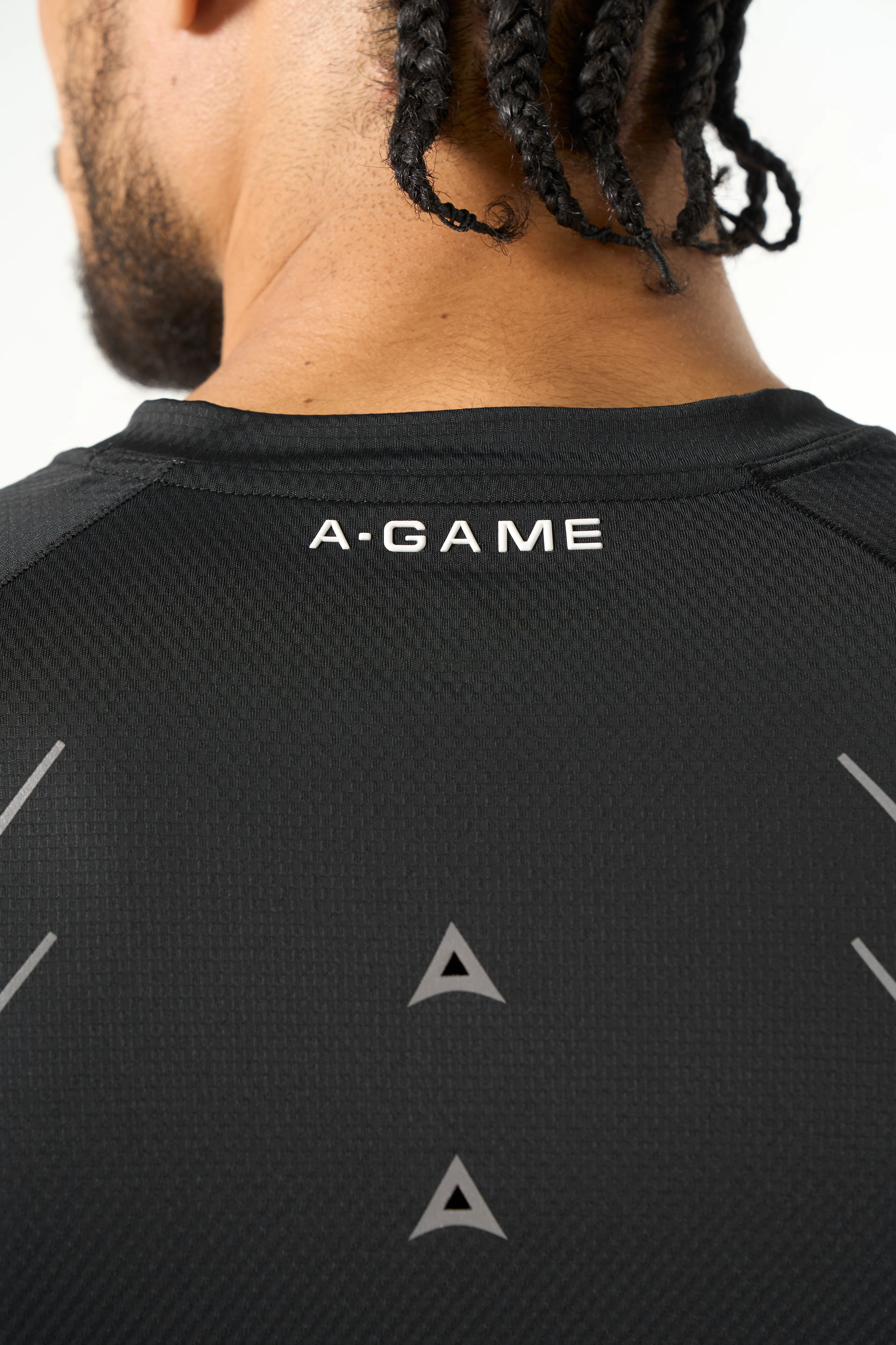 Men's Mesh Long Sleeve T-Shirt - Black - Image 2