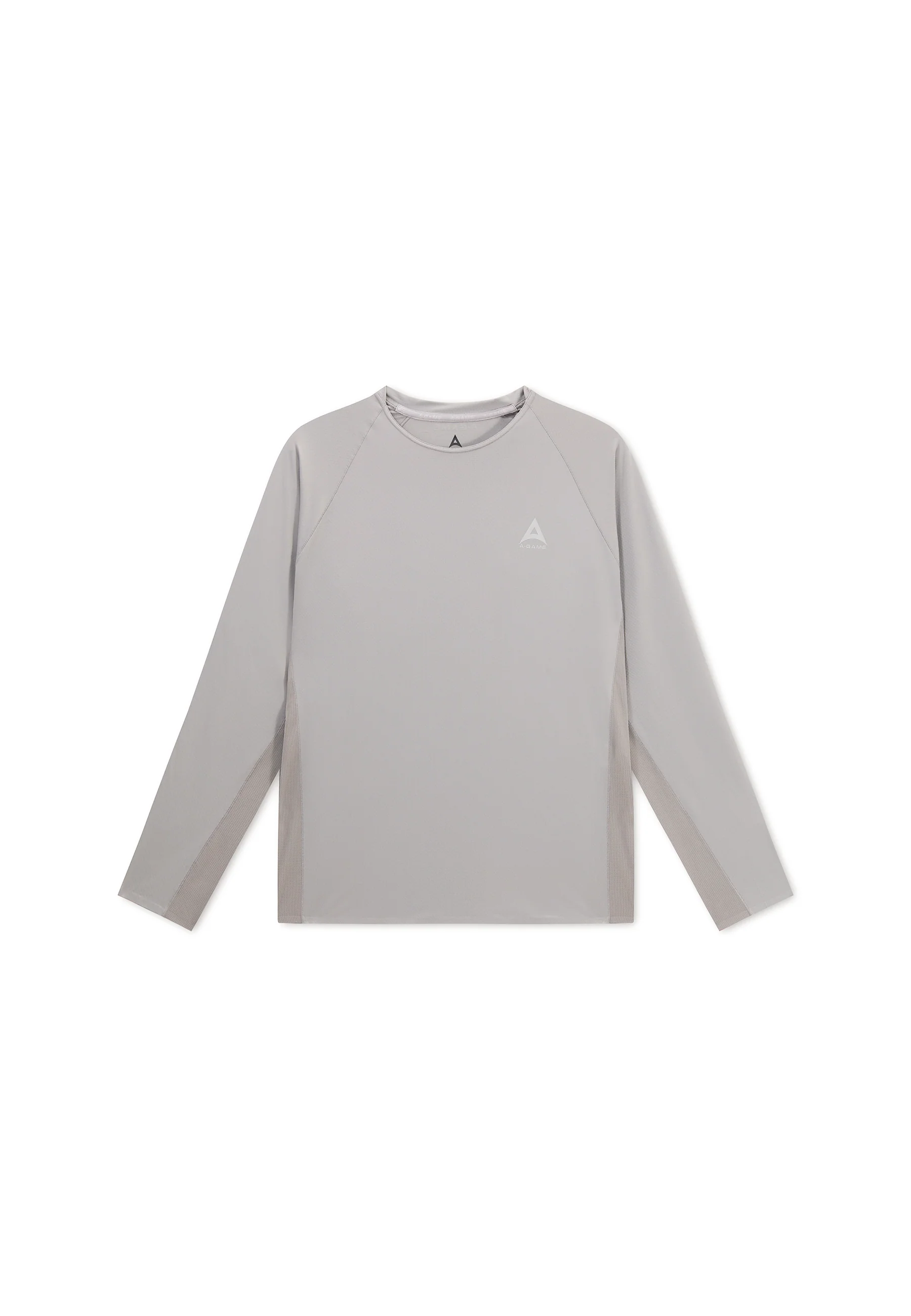 Men's Mesh Long Sleeve T-Shirt - Grey - Image 7