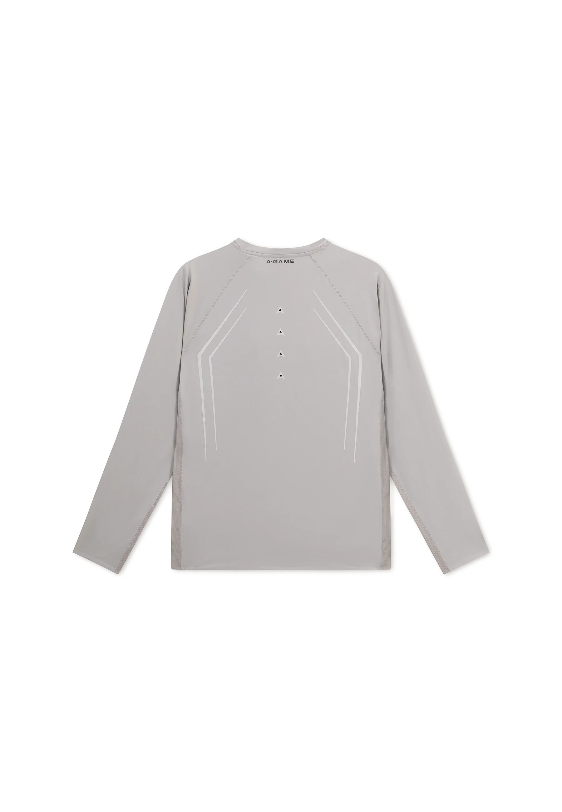 Men's Mesh Long Sleeve T-Shirt - Grey - Image 8