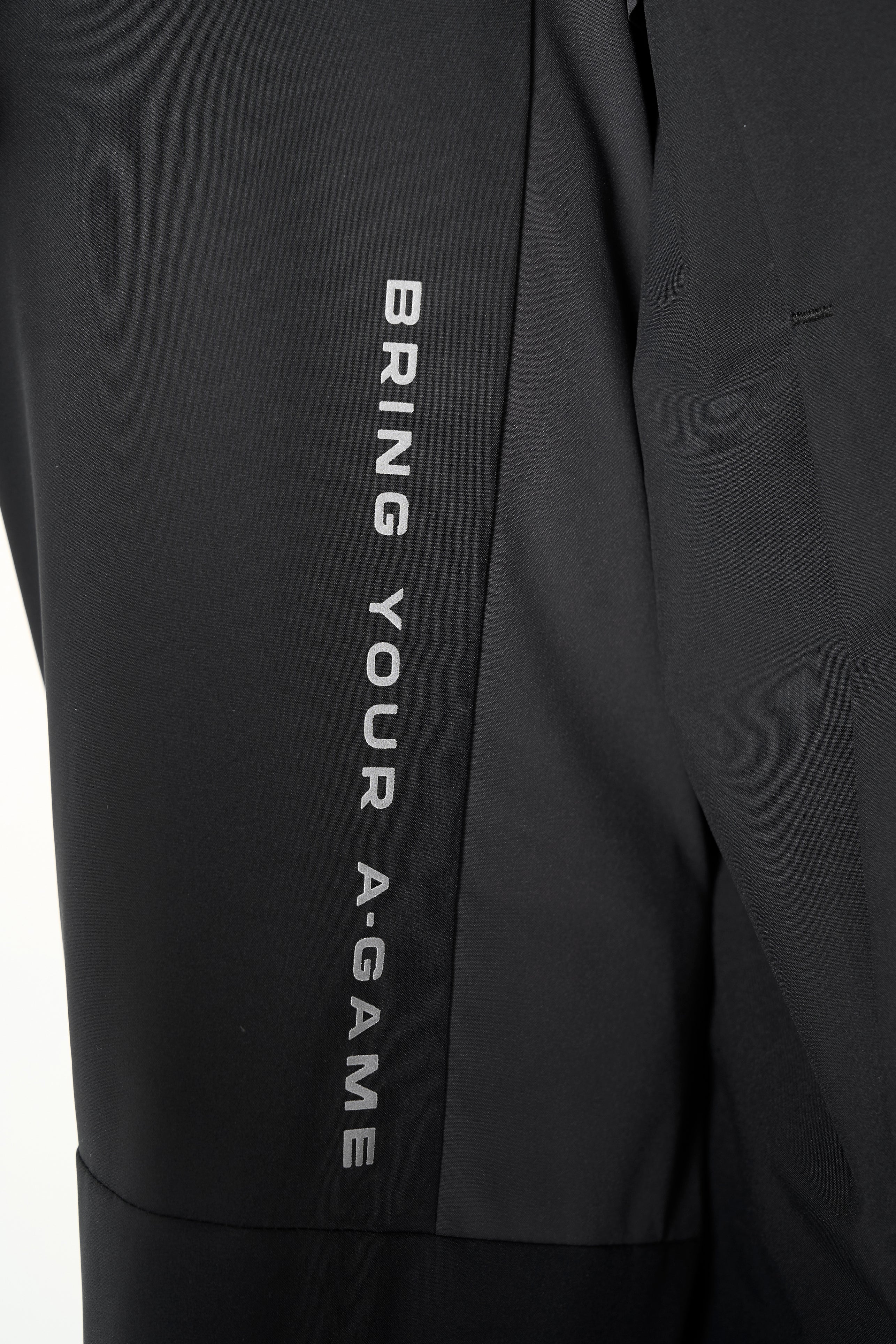 Men's Panelled Lightweight Jacket - Black / Dk Charcoal - Image 5