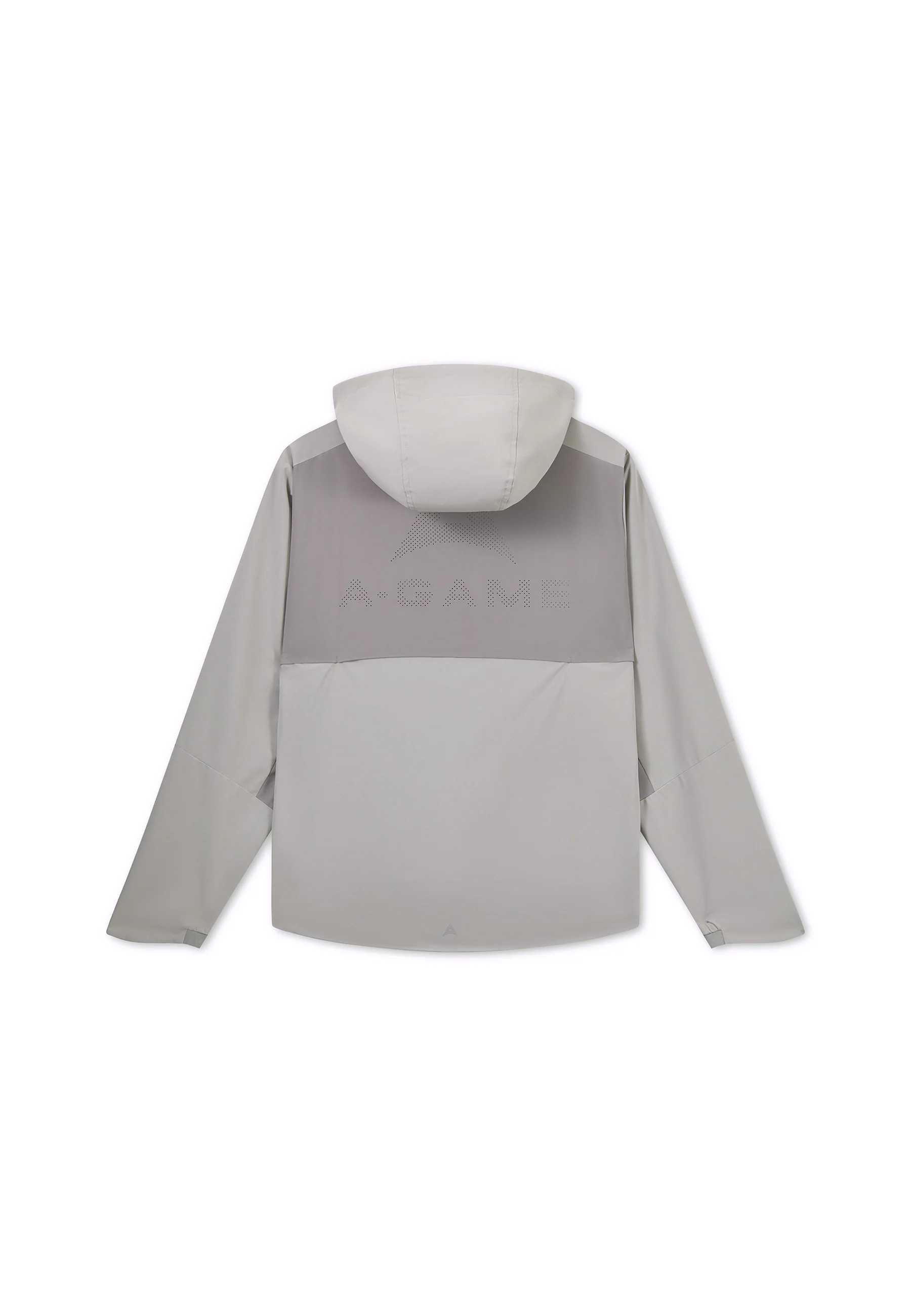 Men's Panelled Lightweight Jacket - Grey / Dk Grey - Image 9