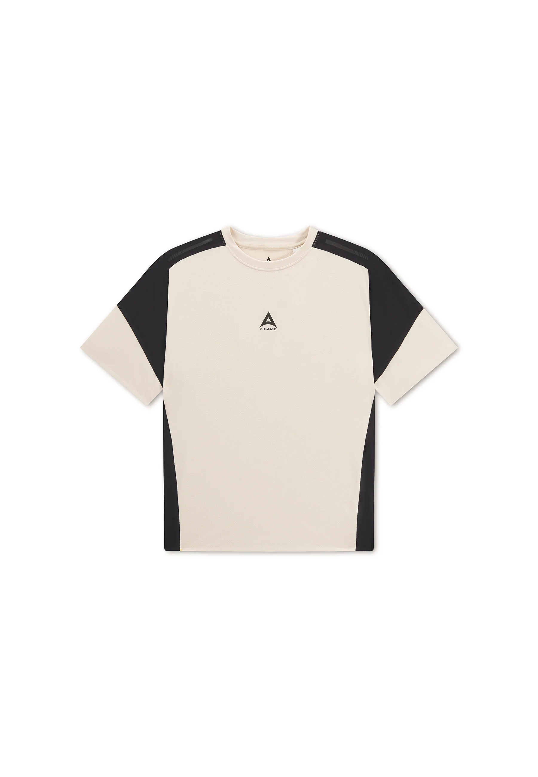 Men's Mesh T-Shirt - Beige / Black - Image 7
