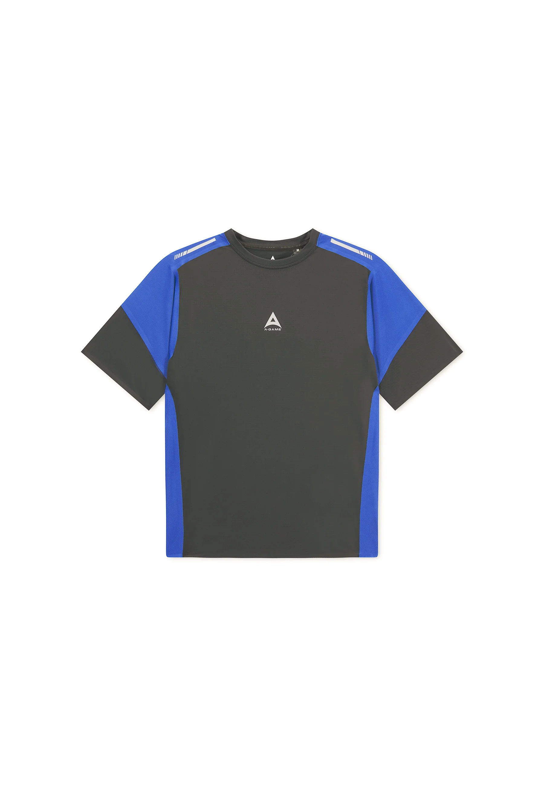 Men's Mesh T-Shirt - Black / Cobalt Blue - Image 9