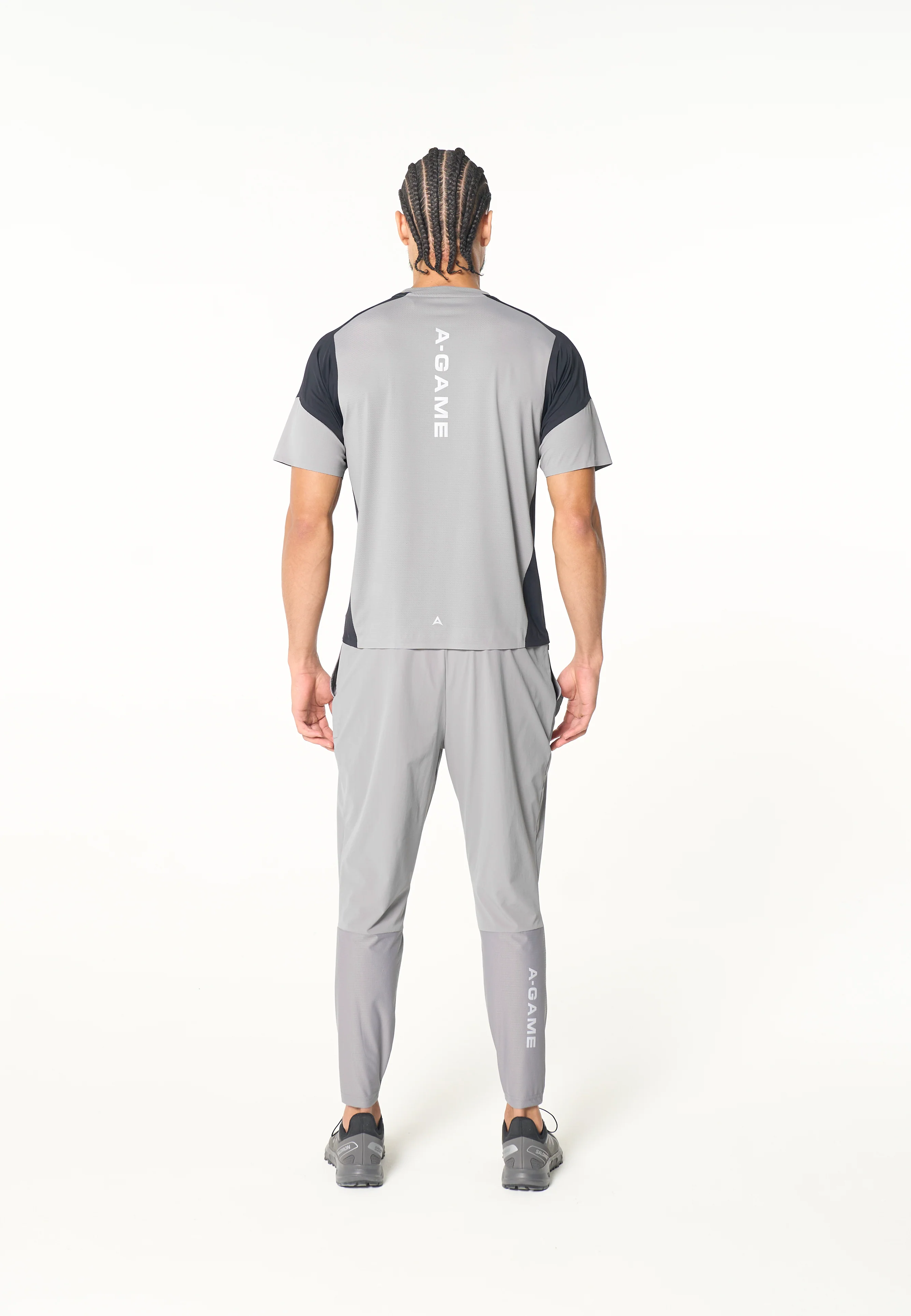 Men's Mesh T-Shirt - Grey / Black - Image 6