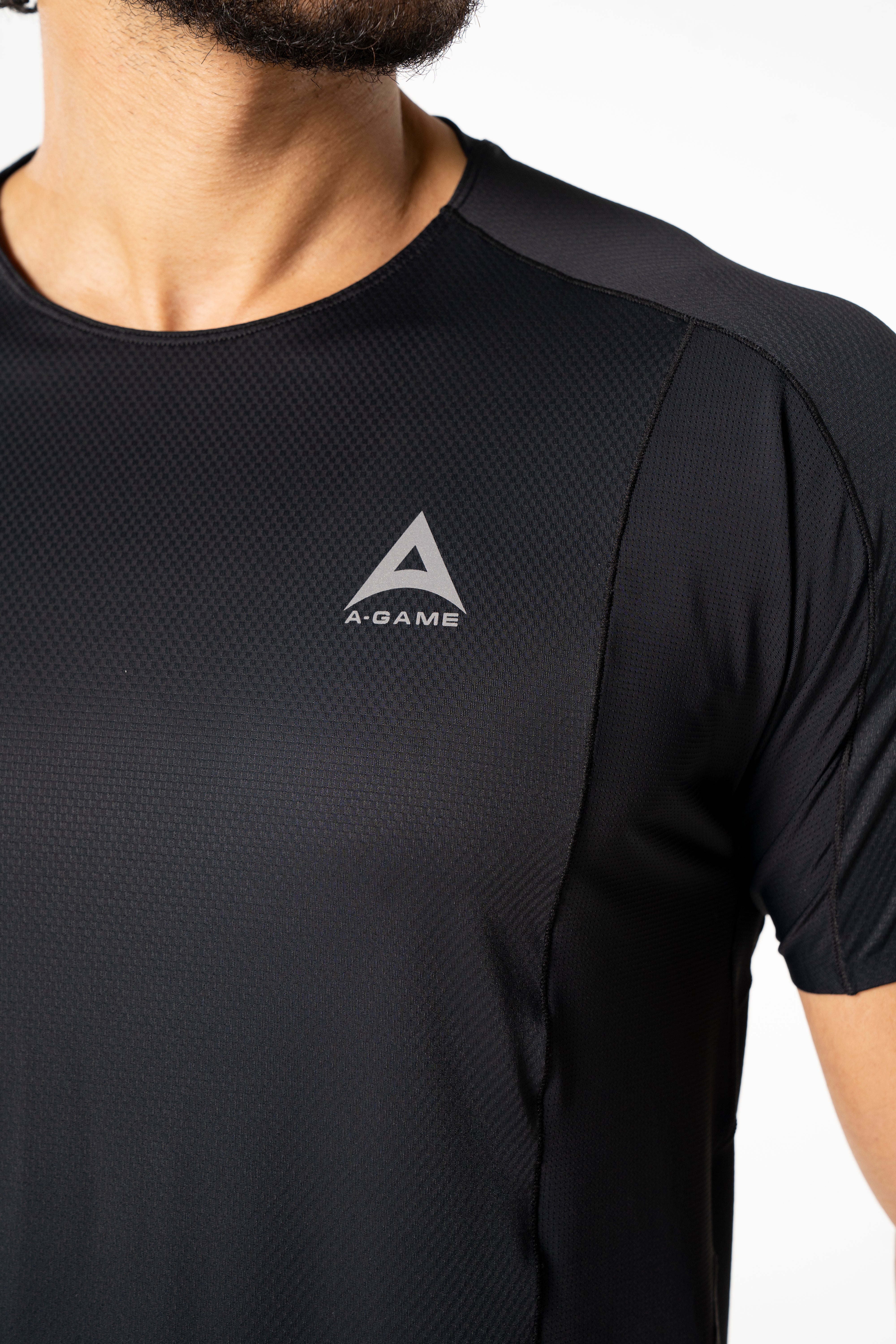 Men's Panel Performance T-Shirt - Black - Image 3