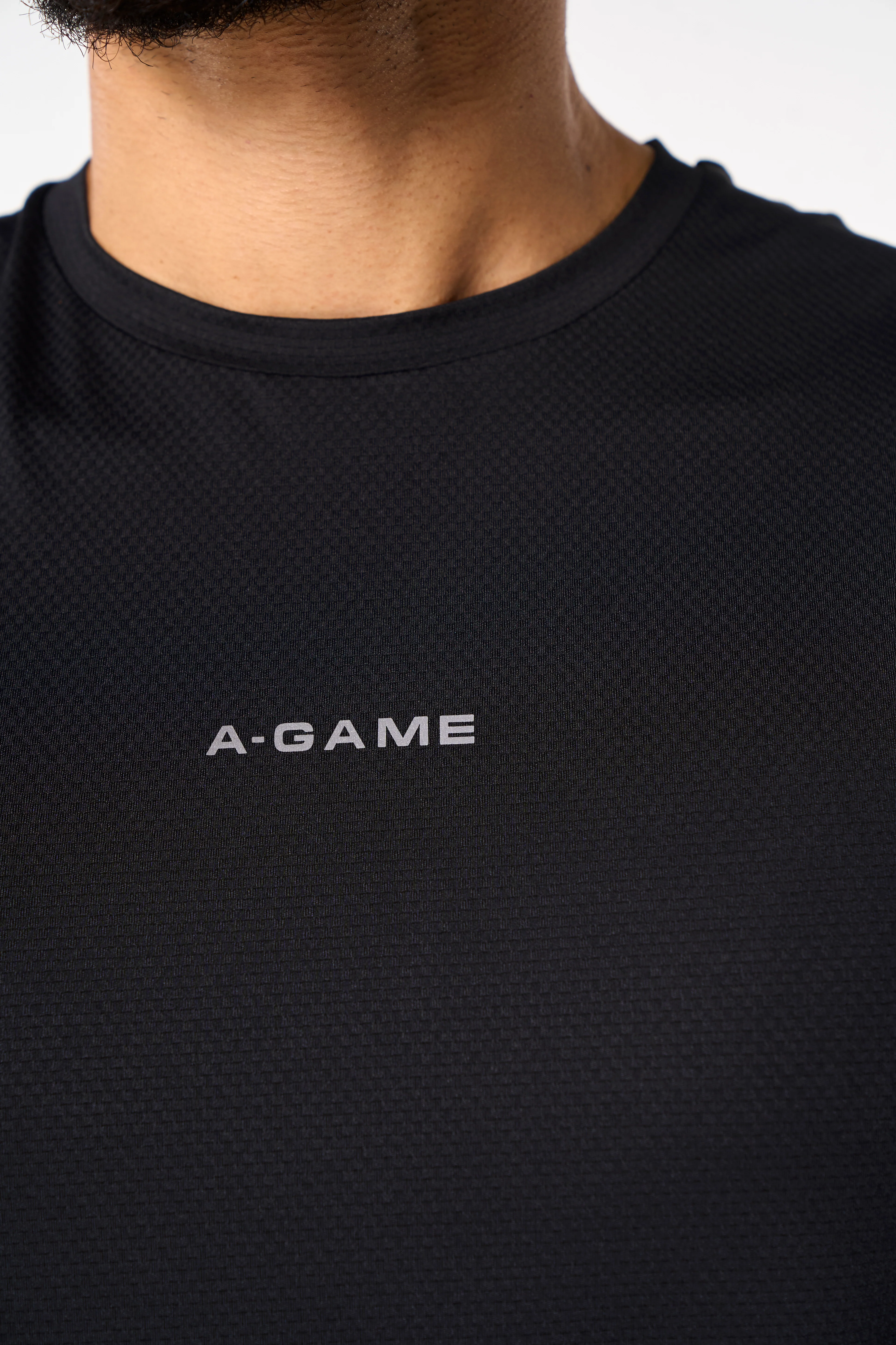 Men's Mesh Panelled Tank - Black - Image 3