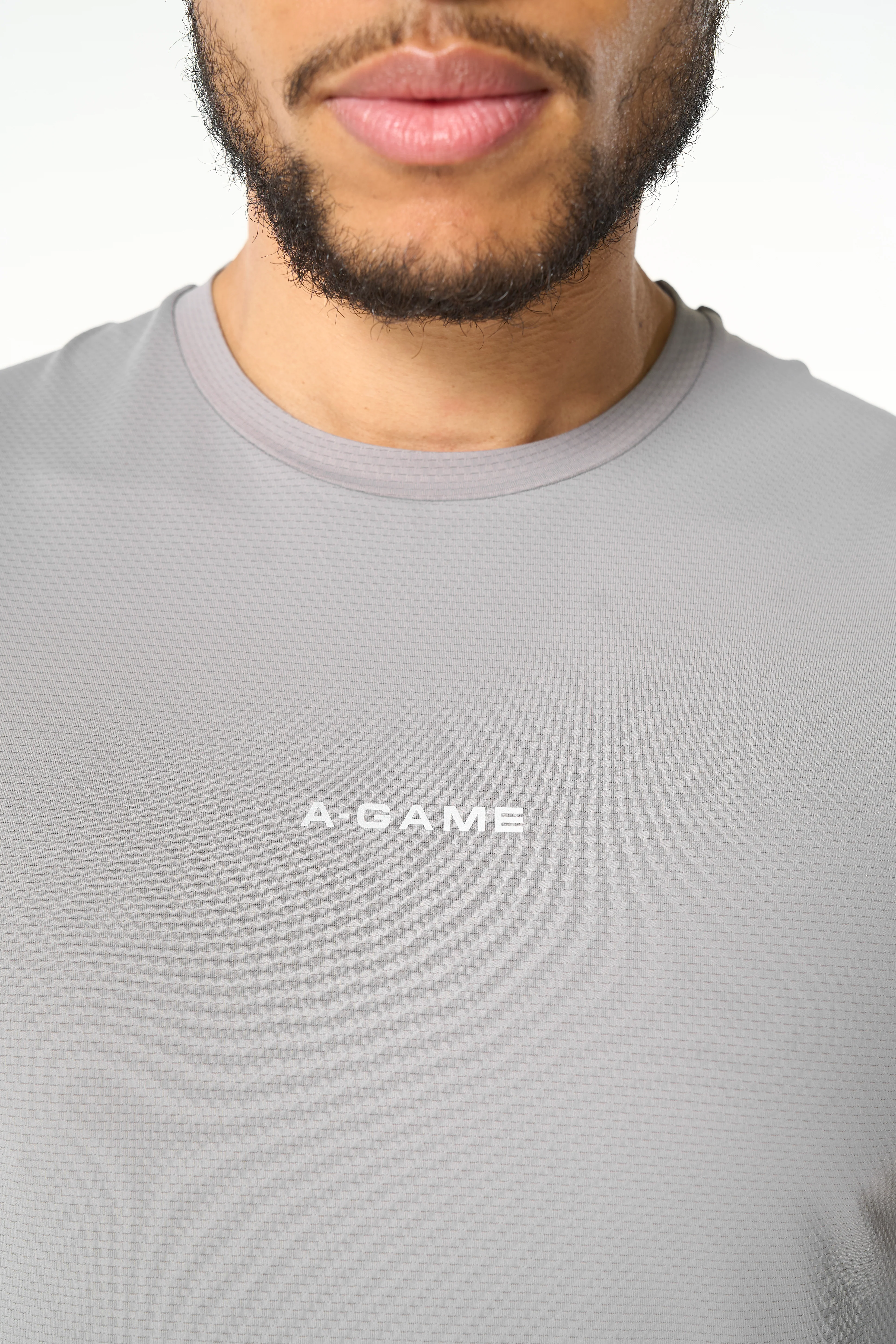 Men's Mesh Panelled Tank - Grey - Image 3