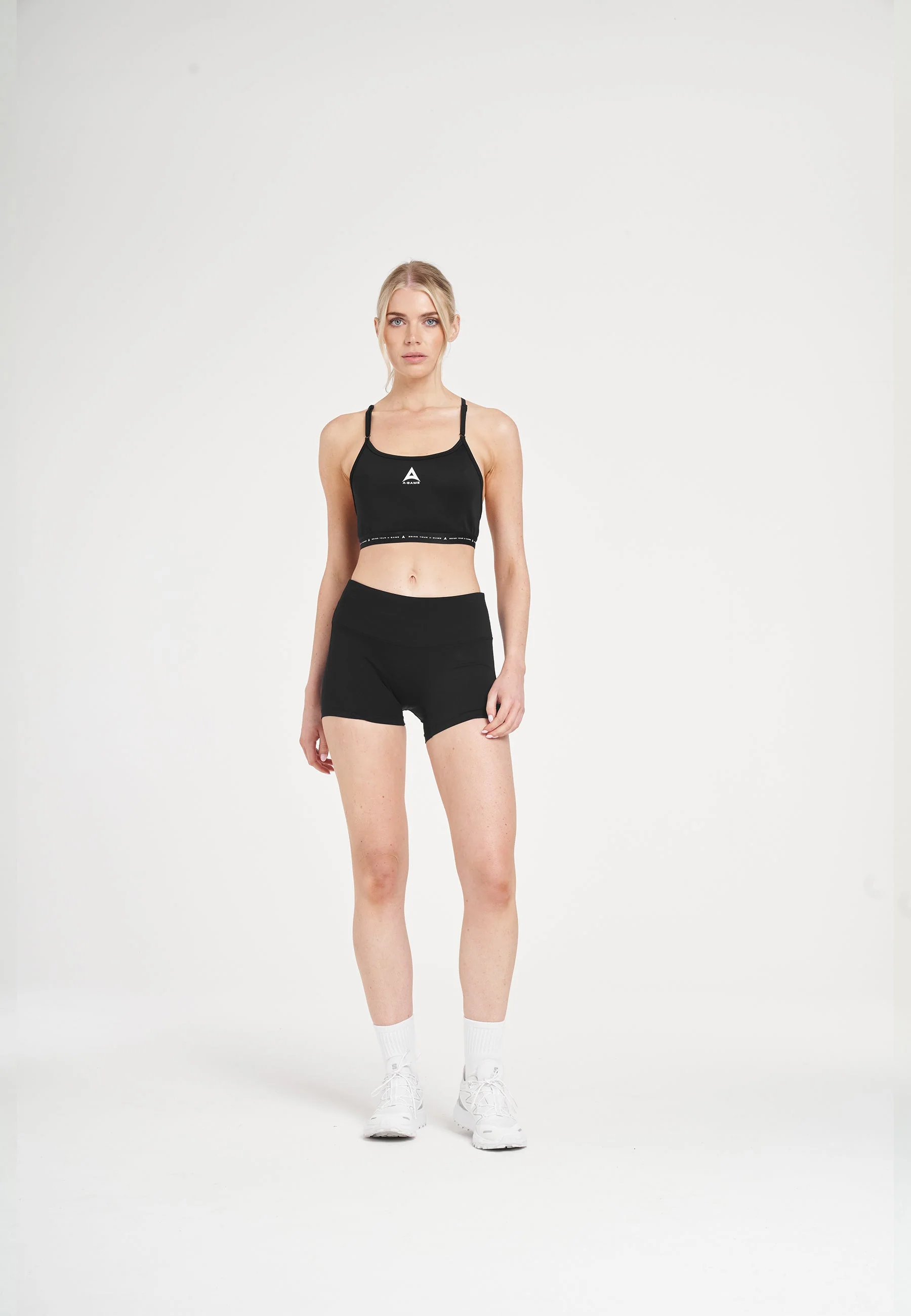 Women's Adjustable Yoga Sports Bra - Black - Image 3